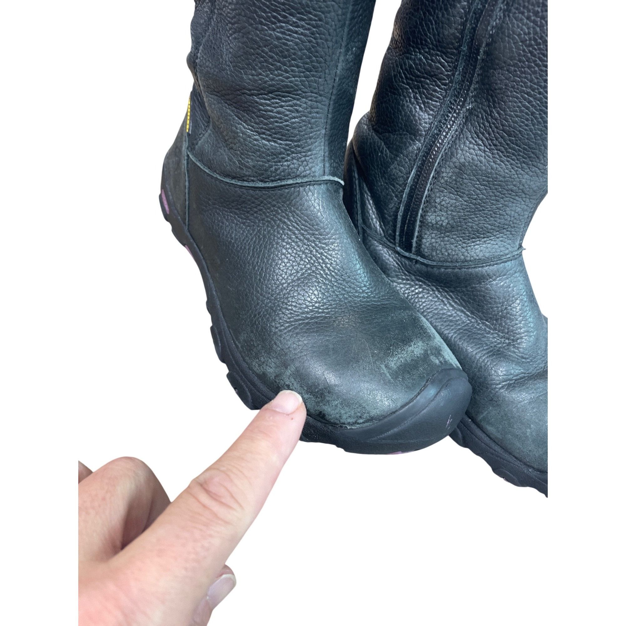 KEEN Keen Womans Black Leather Suede Waterproof Winter Boots Sz 4 Size US 4 / IT 34 - 20 Thumbnail