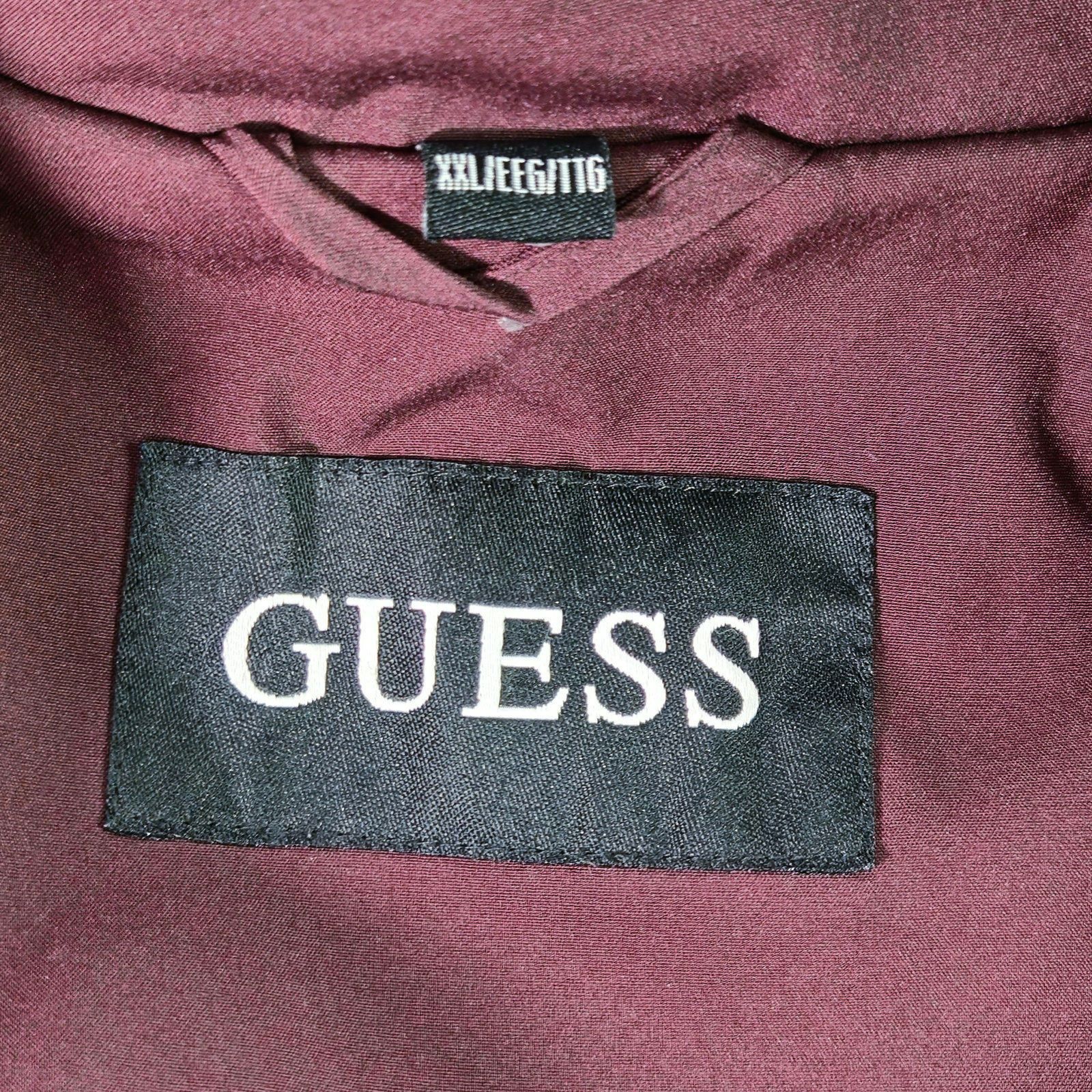 Guess Guess Faux Fur Hood Softshell Parka Jacket Burgundy Wine XXL Size XXL / US 16-18 / IT 52-54 - 6 Thumbnail