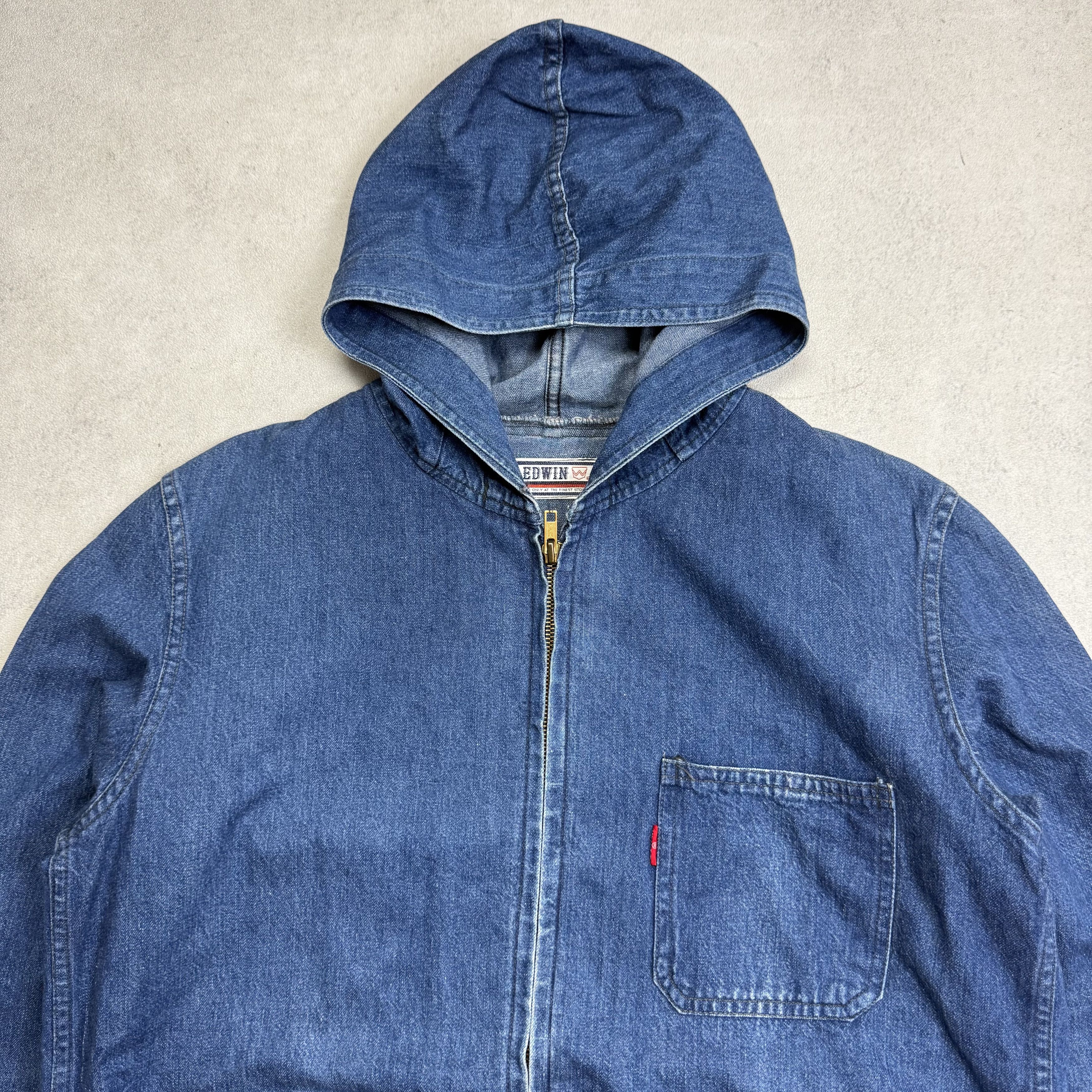 Edwin Vintage Edwin Zip Up Denim Jacket Size US L / EU 52-54 / 3 - 2 Thumbnail