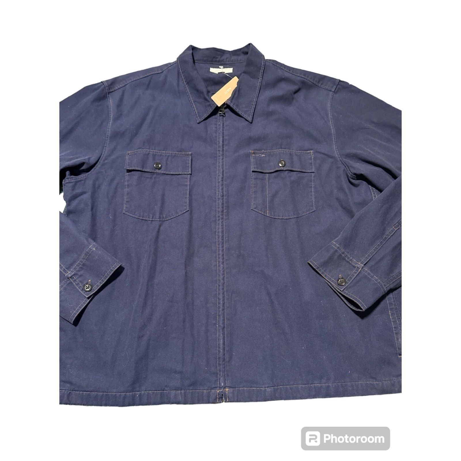 Wallace & Barnes WALLACE & BARNES MEN'S CANVAS FULL ZIP WORKSHIRT JACKET BLUE SZ XXL New W/ Tags Size US XXL / EU 58 / 5 - 5 Thumbnail