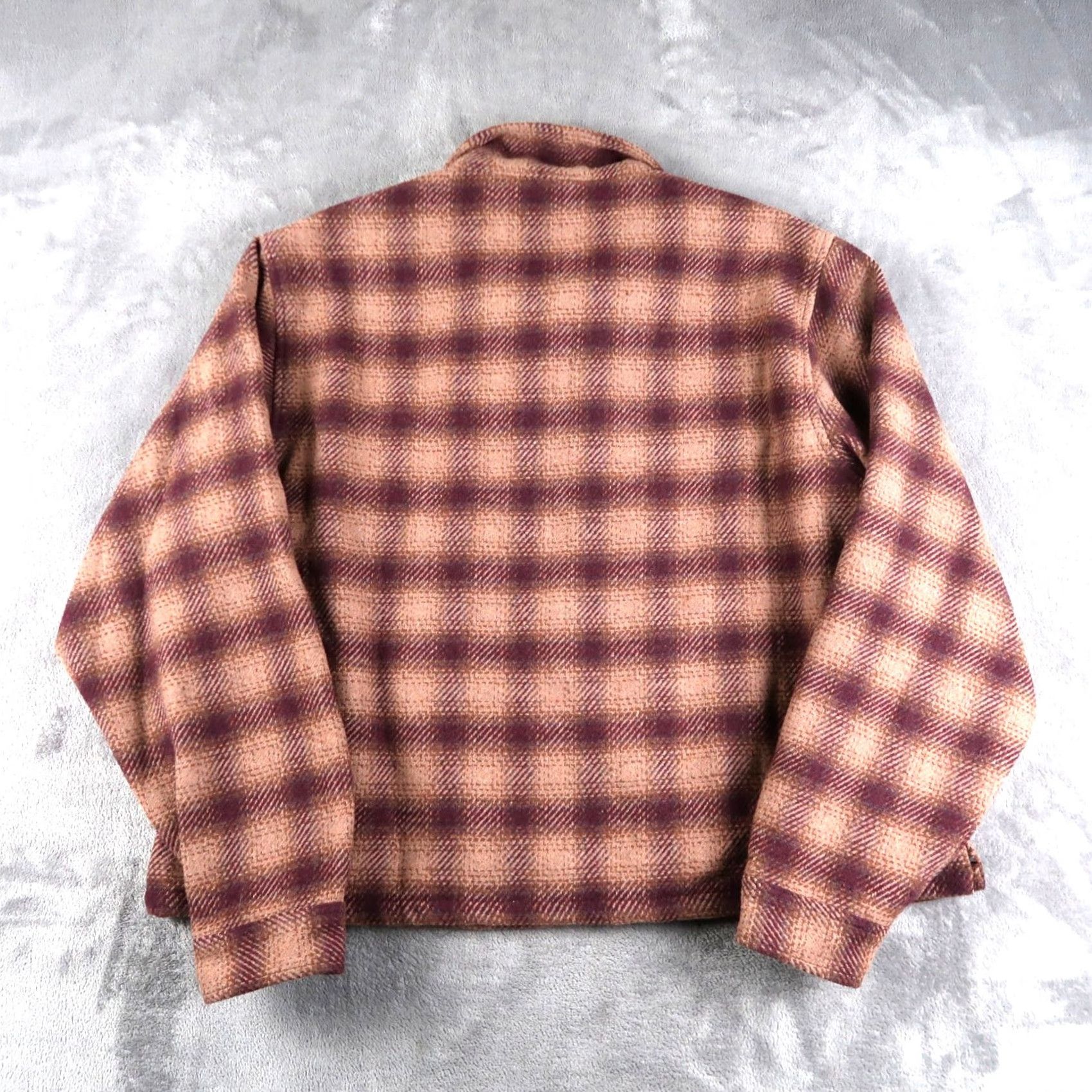 YoungLA VINTAGE Young LA Plaid Flannel Zip Up Jacket L Mens Brown Size L Jacket Bomber Shirt Size US L / EU 52-54 / 3 - 2 Thumbnail