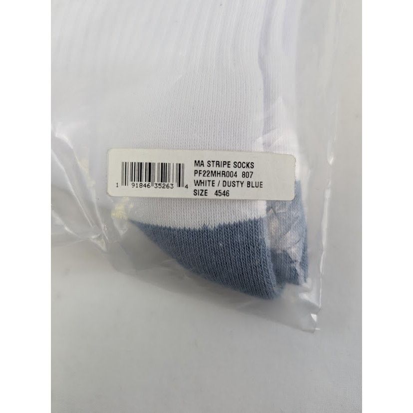 Amiri o1rshd1 Q:2 / Size: 45-46 / MA Stripe Socks White/Dusty Blue Size ONE SIZE - 13 Thumbnail