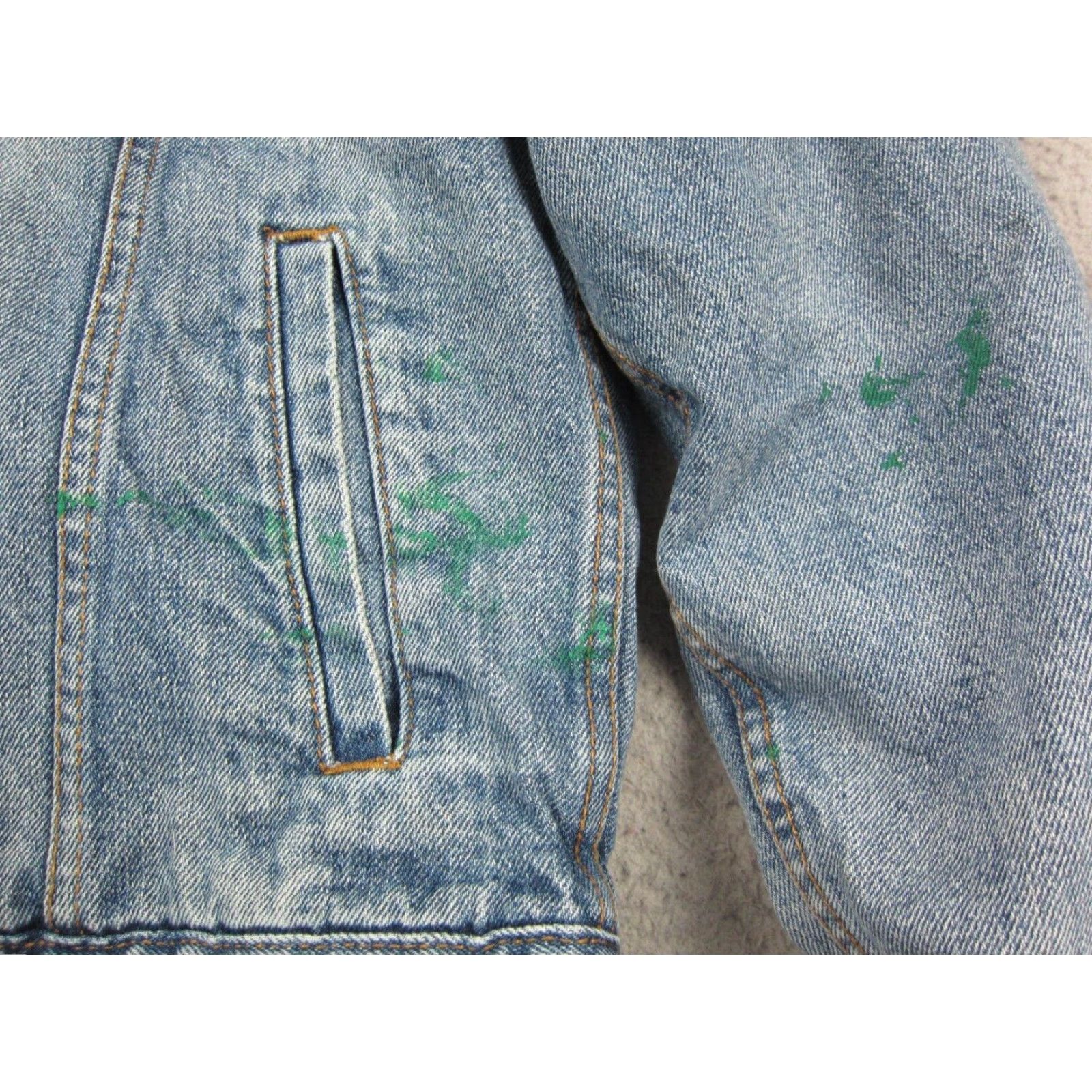 Gap VINTAGE Gap Denim Jacket Mens M Blue Denim Sherpa Lined Jean Trucker Coat Casual Bomber Style 80s 90s Workwear Mens Size US 31 - 4 Thumbnail