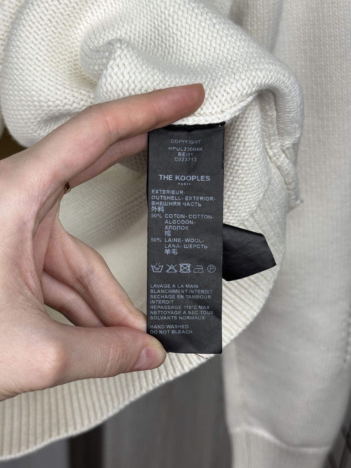 The Kooples The Kooples Paris Wool/Cotton distressed sweater unisex XS Size US XS / EU 42 / 0 - 11 Thumbnail