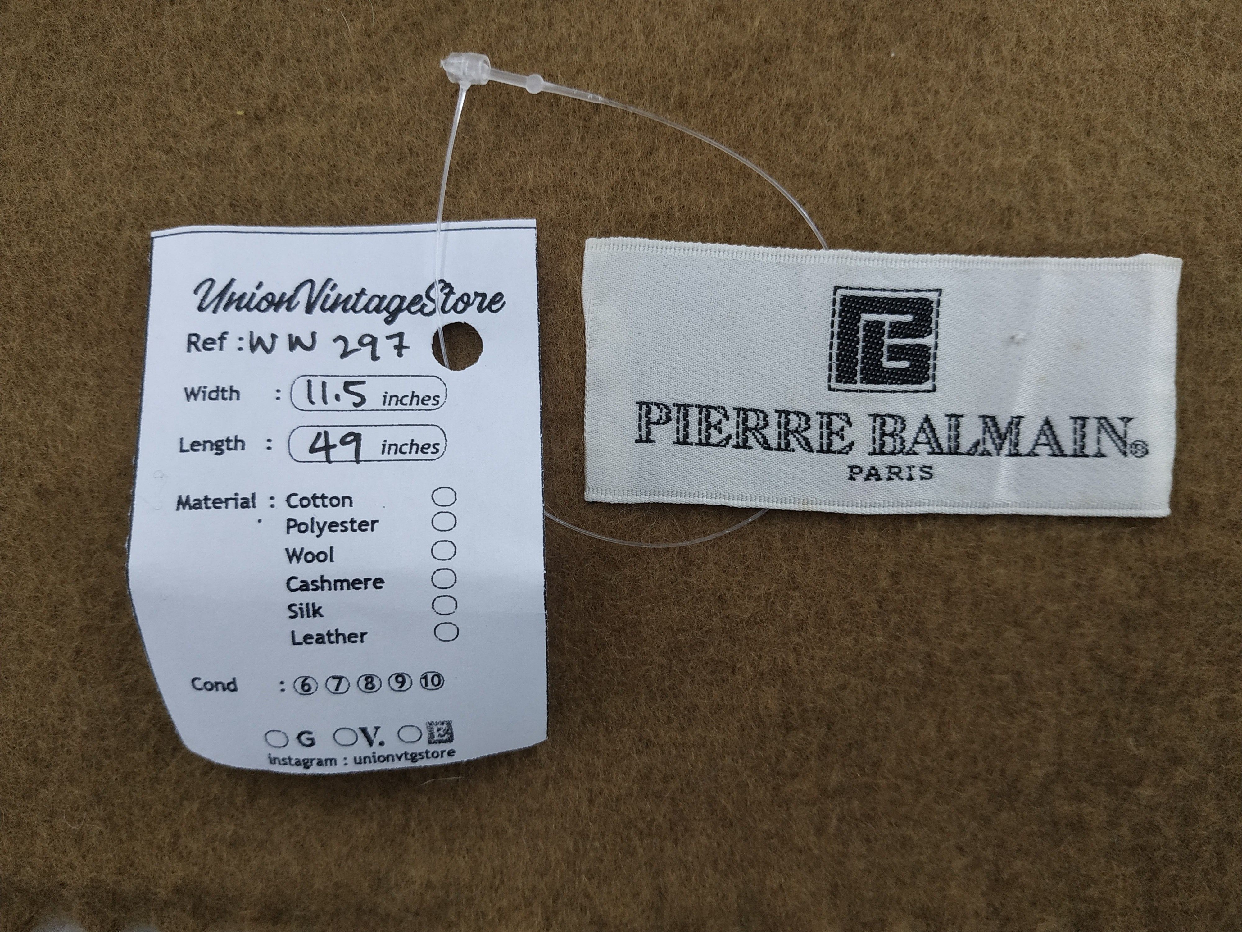 Vintage Pierre Balmain Scarf / Muffler / Neckwear - WW297 Size ONE SIZE - 6 Thumbnail