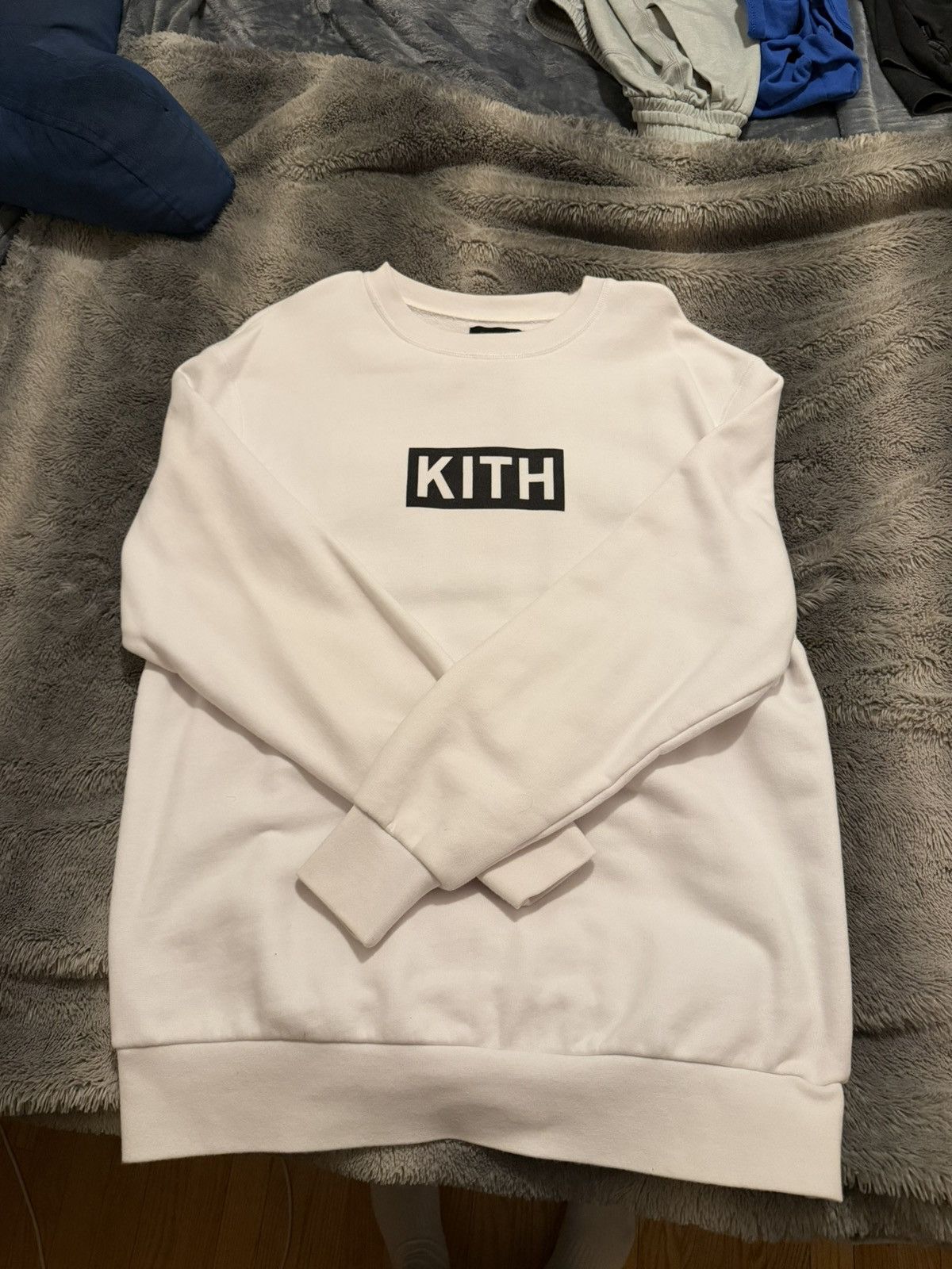 Kith KITH White Box Logo Pullover Sweatshirt Men’s Large Size US L / EU 52-54 / 3 - 1 Thumbnail