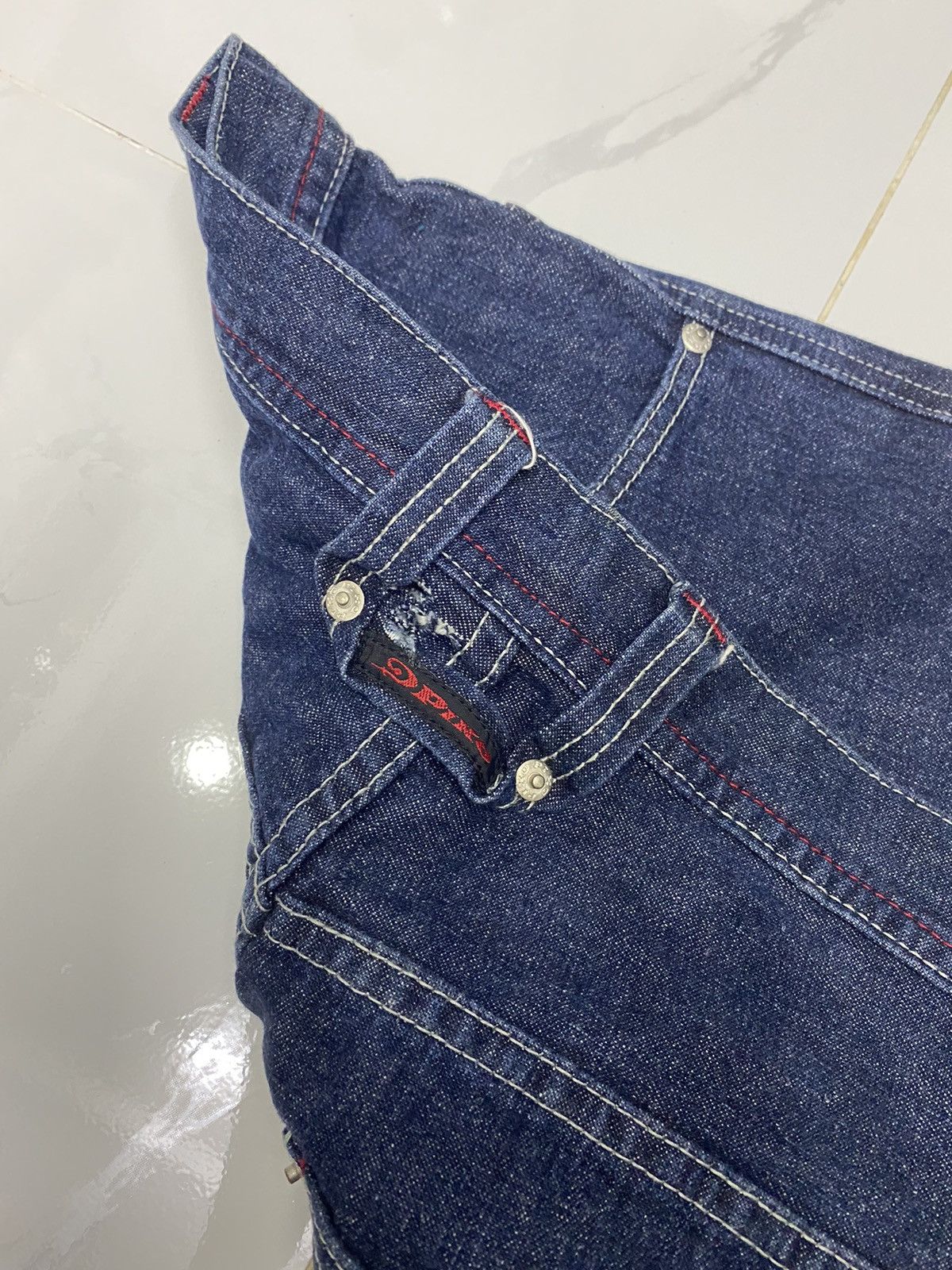 JNCO 🔥BAGGY DENIM CARGO PANTS PIKO HAWAIIAN DISTRESS RIPS DENIM Size US 30 / EU 46 - 11 Thumbnail