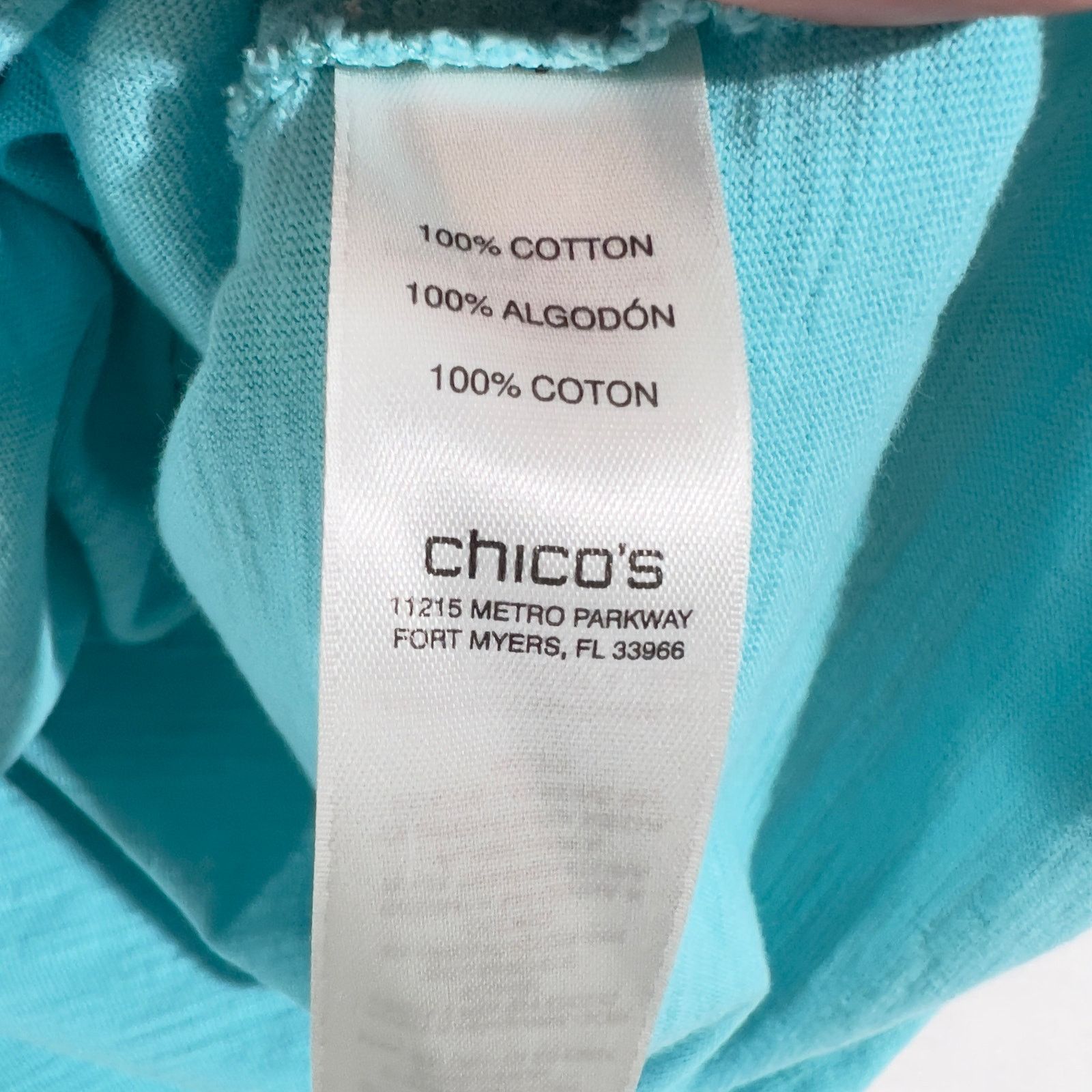 Chicos Chico's T- Shirt Woman's Size 0 (S/4) Fringed Short Sleeve Size S / US 4 / IT 40 - 7 Thumbnail