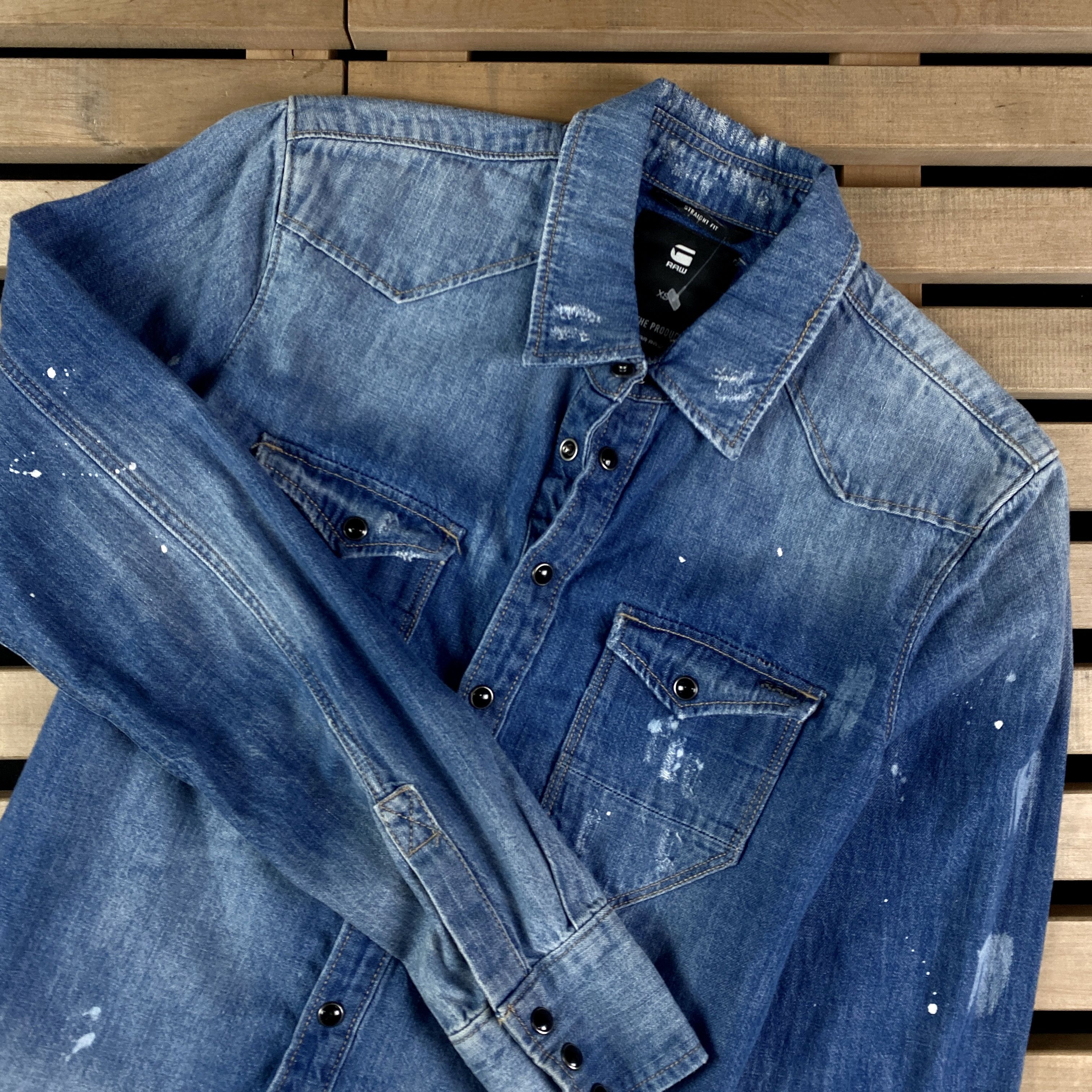 G-Star Men’s Denim Shirt Long Sleeve G-Star Raw Size XS Size US XS / EU 42 / 0 - 2 Thumbnail