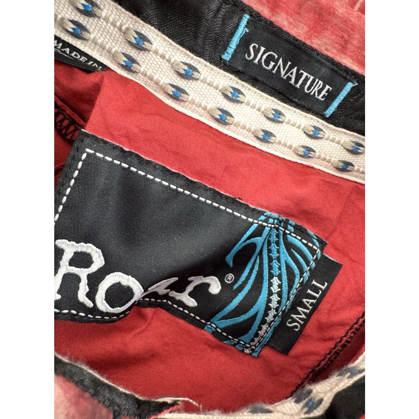 Roar ROAR Signature Embroidered TRIBAL Mens S Shirt Size US S / EU 44-46 / 1 - 4 Thumbnail