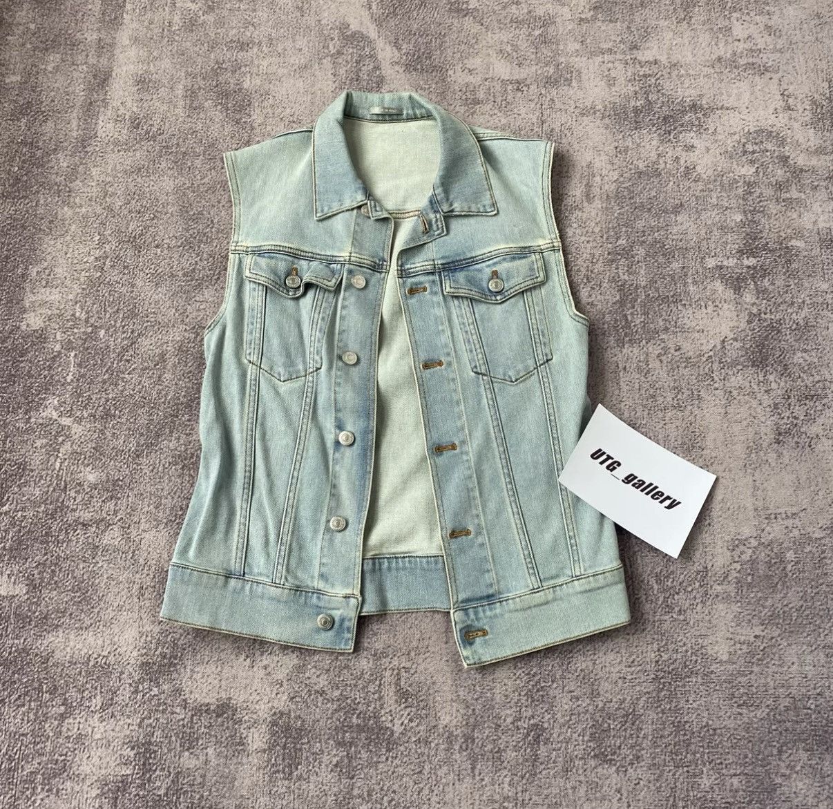 Dior Dior Homme Blue Denim Vest Jacket Size US M / EU 48-50 / 2 - 2 Thumbnail