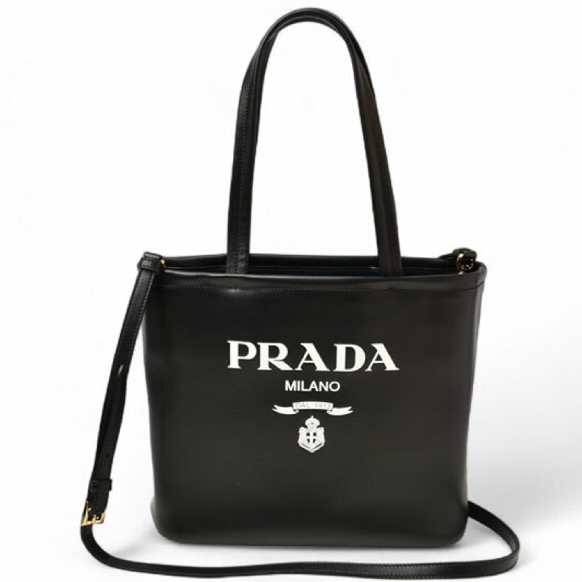 Prada Prada 2-way tote/shoulder bag, 1BG507, in soft calf leather with strap. Size ONE SIZE - 1 Thumbnail