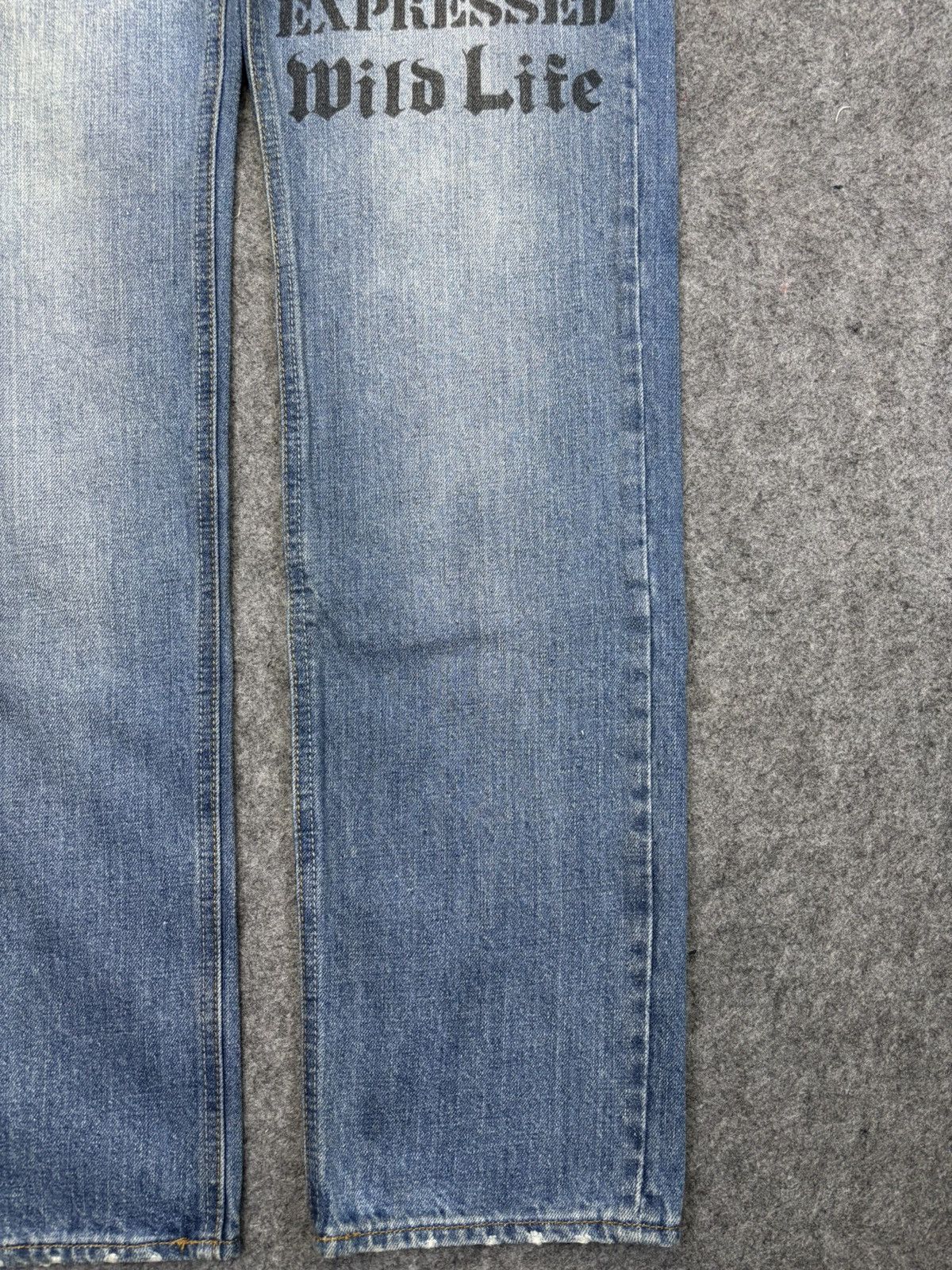 Japanese Brand STATEMENT DENIM🔥Wild Life Japan Hysteric Style Denim F878 Size US 33 - 4 Thumbnail