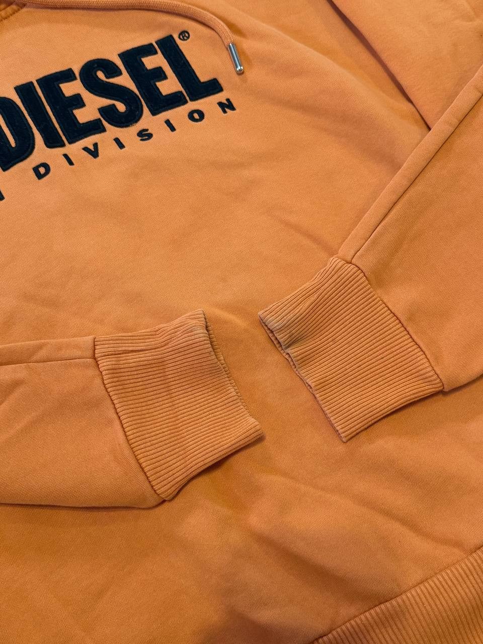 Diesel Vintage Men’s Diesel Big Logo Reworked Boxy Orange Hoodie Size US L / EU 52-54 / 3 - 4 Thumbnail