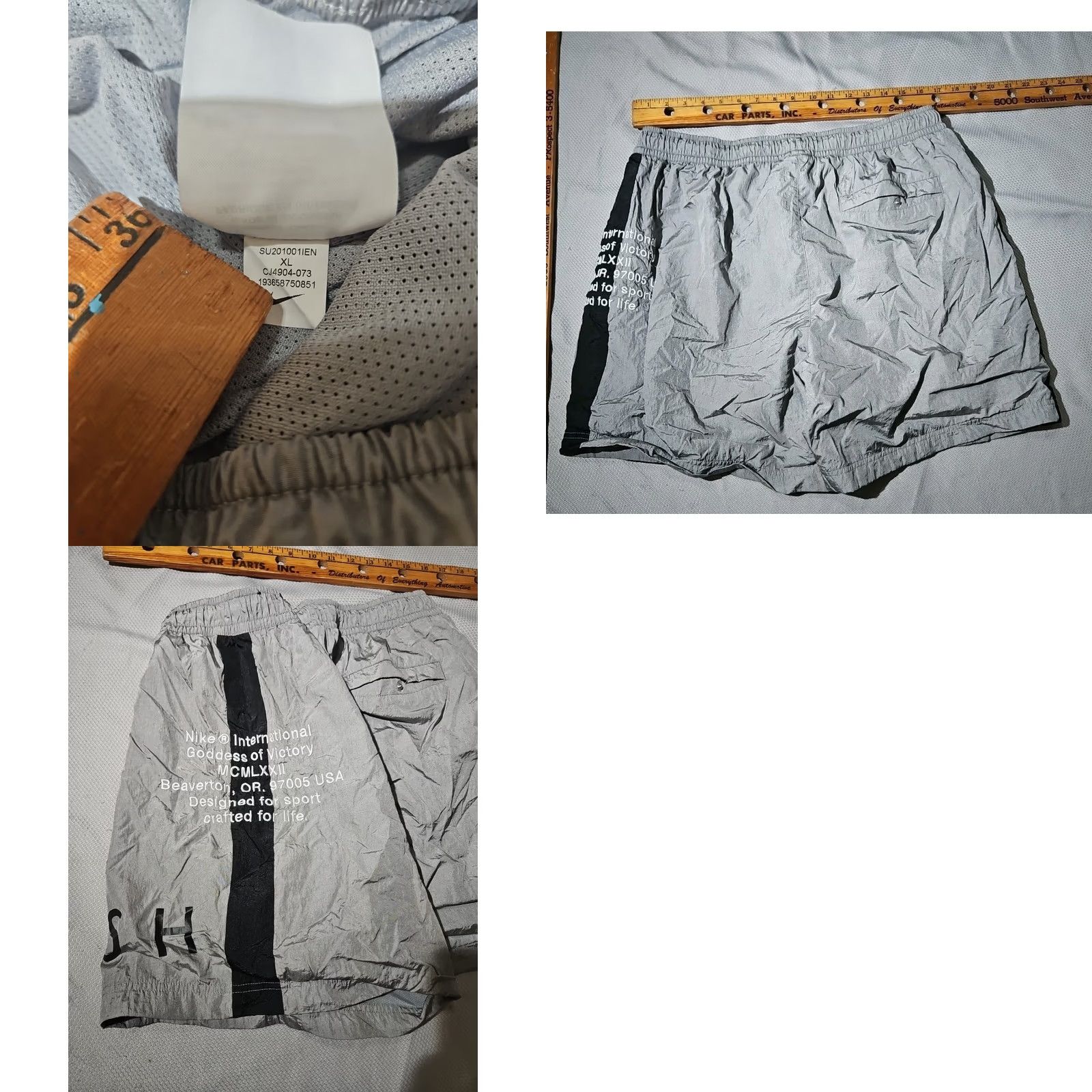 Nike Nike Shorts Mens XL Gray NSW Woven Active Nylon SWOOSH Beaverton CJ4904-073 Pant Size US 36 / EU 52 - 9 Thumbnail