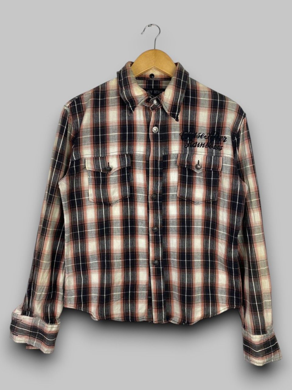 Japanese Brand daily news japanese brand shadow plaid shirt nice design Size US M / EU 48-50 / 2 - 1 Thumbnail