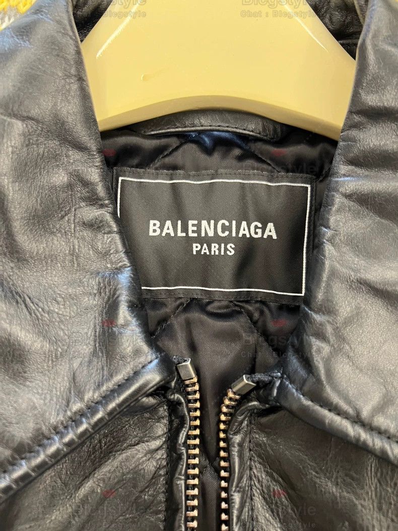 Balenciaga Balenciaga Crushed Distressed Vintage Leather Jacket Size US S / EU 44-46 / 1 - 8 Thumbnail