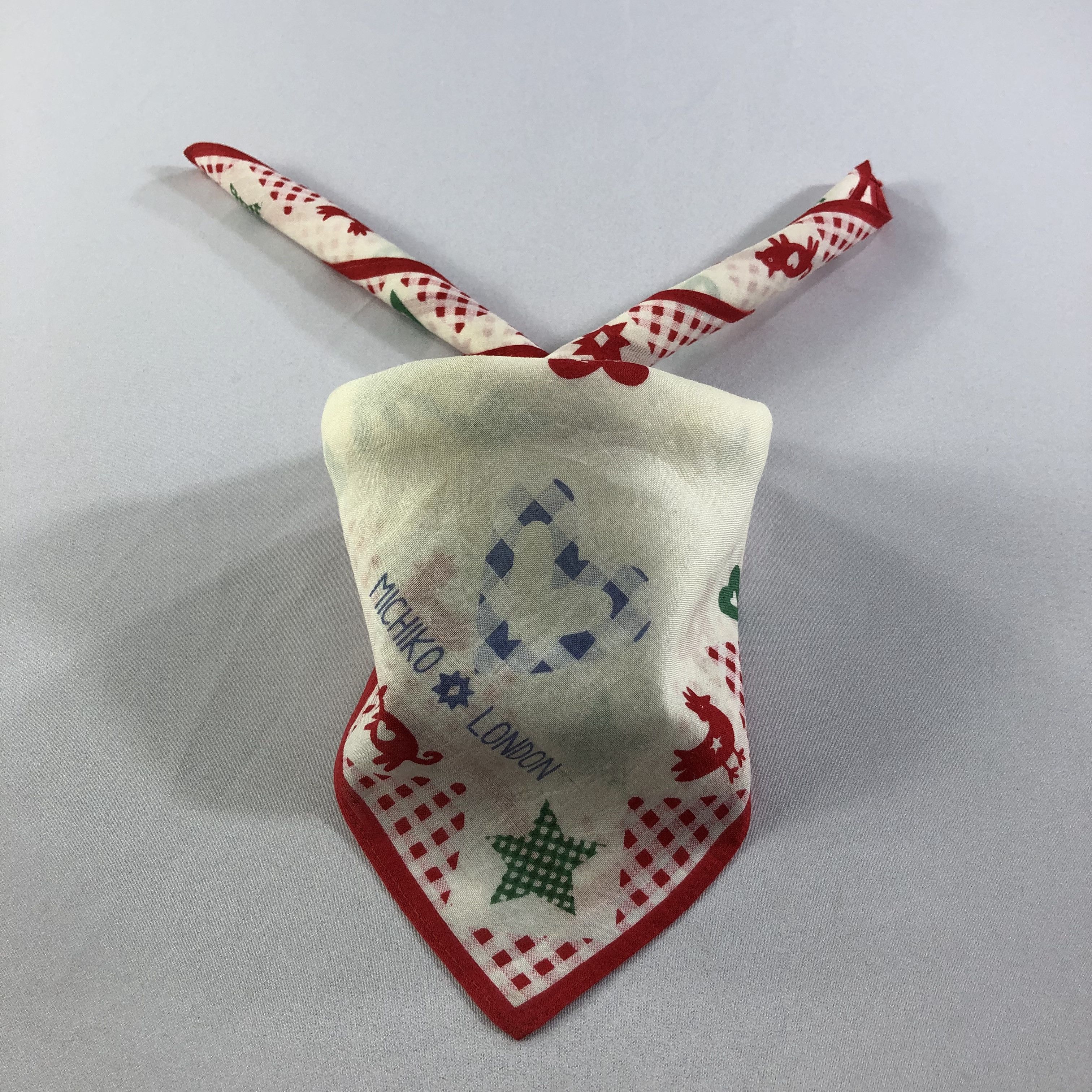 Michiko Koshino London Michiko London Handkerchief Neckerchief Bandana H2045 Size ONE SIZE - 2 Thumbnail