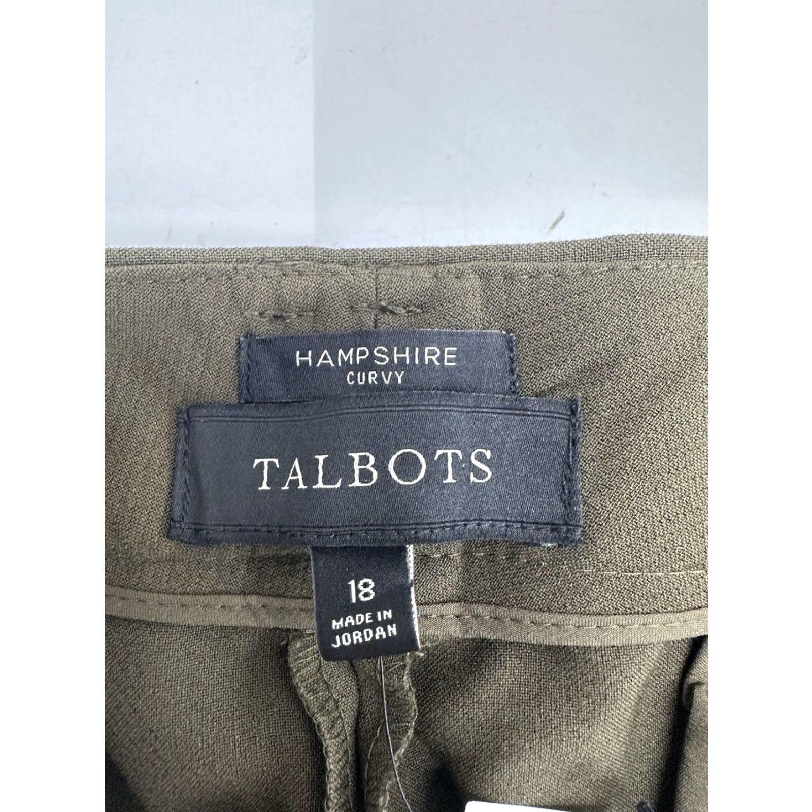 Talbots Talbots Womens Ankle Pants Size 18 Curvy Hampshire Dress Pants NWTs Blue Slvless? Size 40" / US 18 - 5 Thumbnail