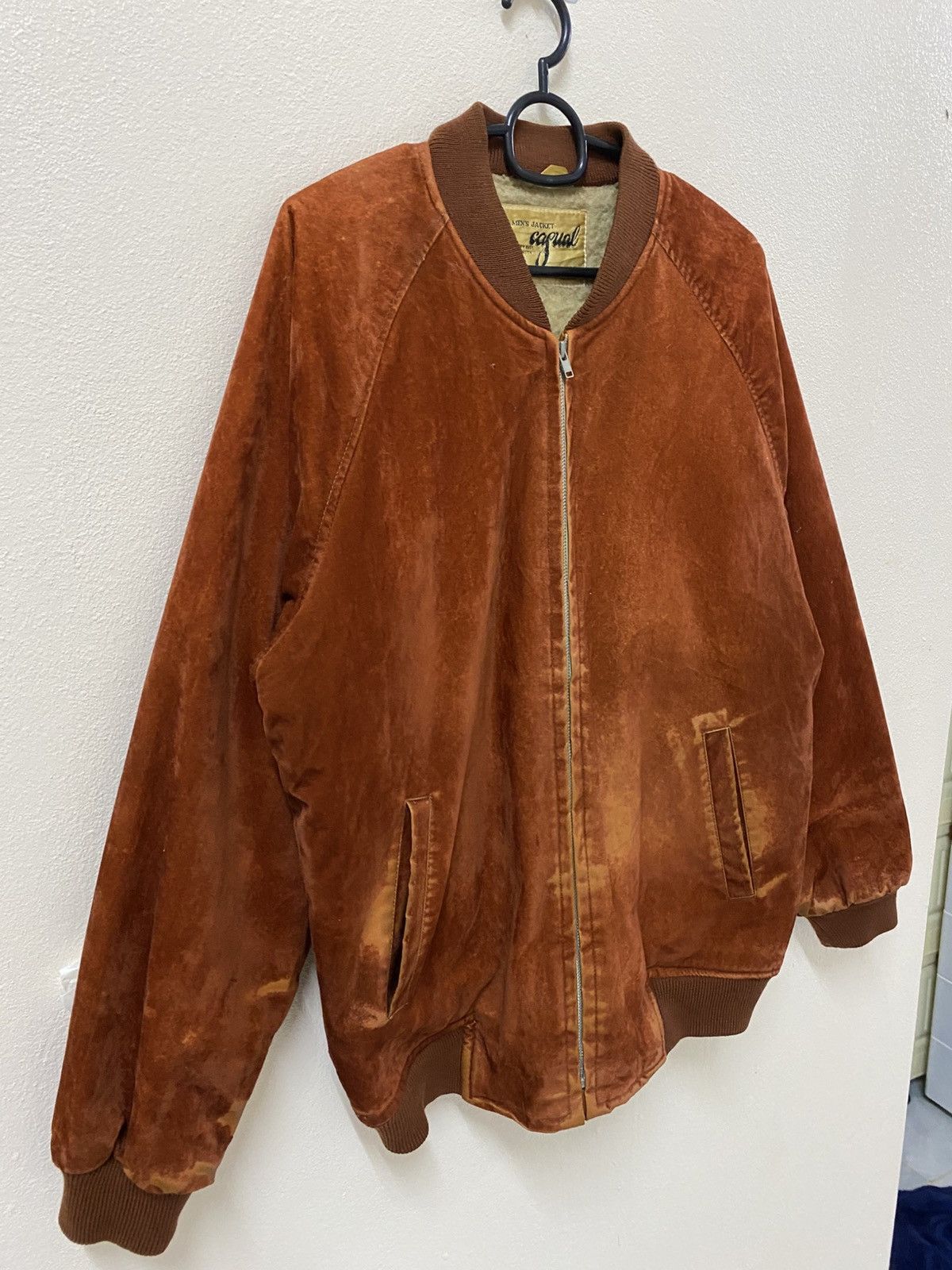 Japanese Brand Vintage Japanese Acrylic Bomber Jacket Brown Made in Japan Size US M / EU 48-50 / 2 - 3 Thumbnail