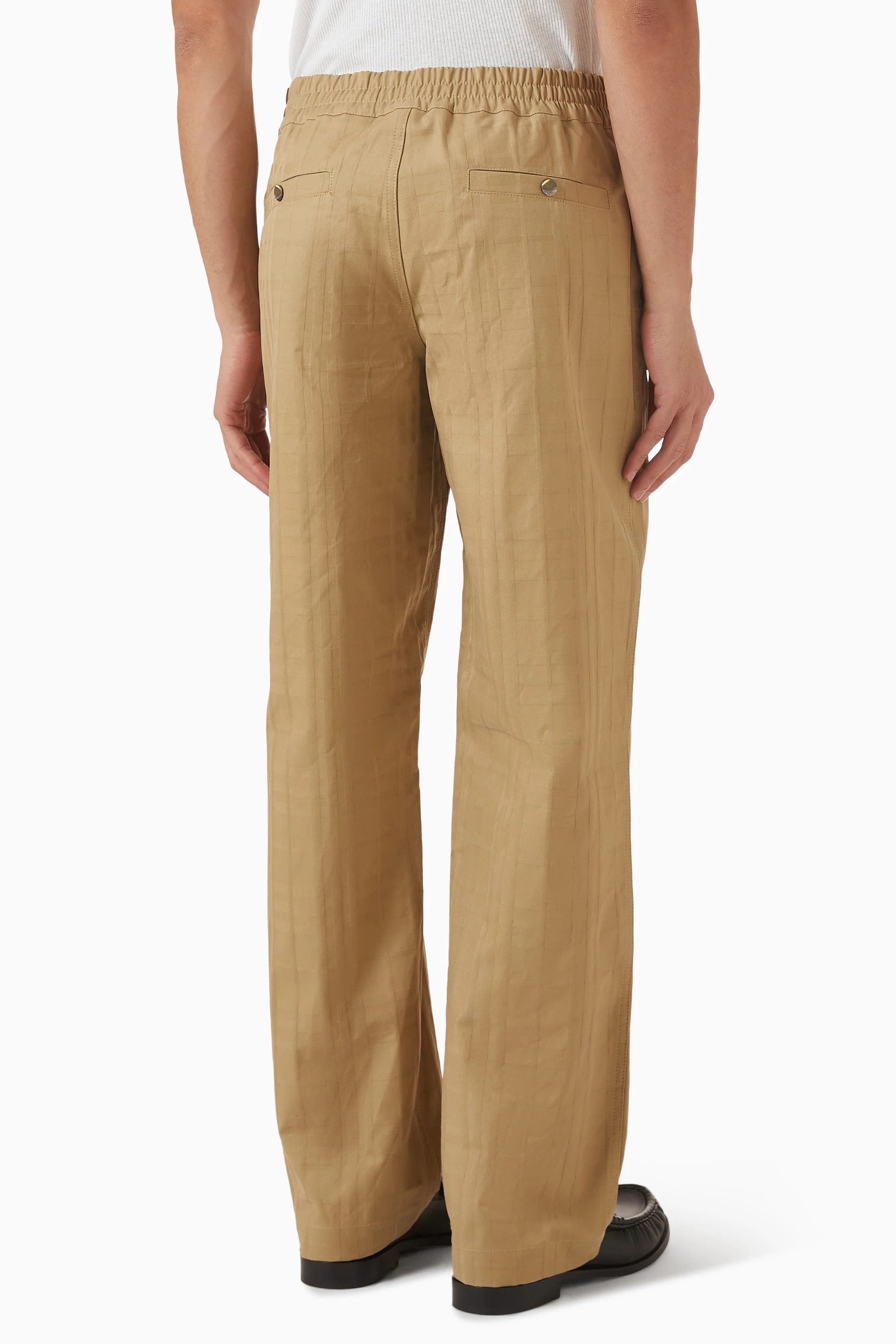 Burberry os11x0526 Textured Check Pants in Beige Size US 36 / EU 52 - 3 Thumbnail