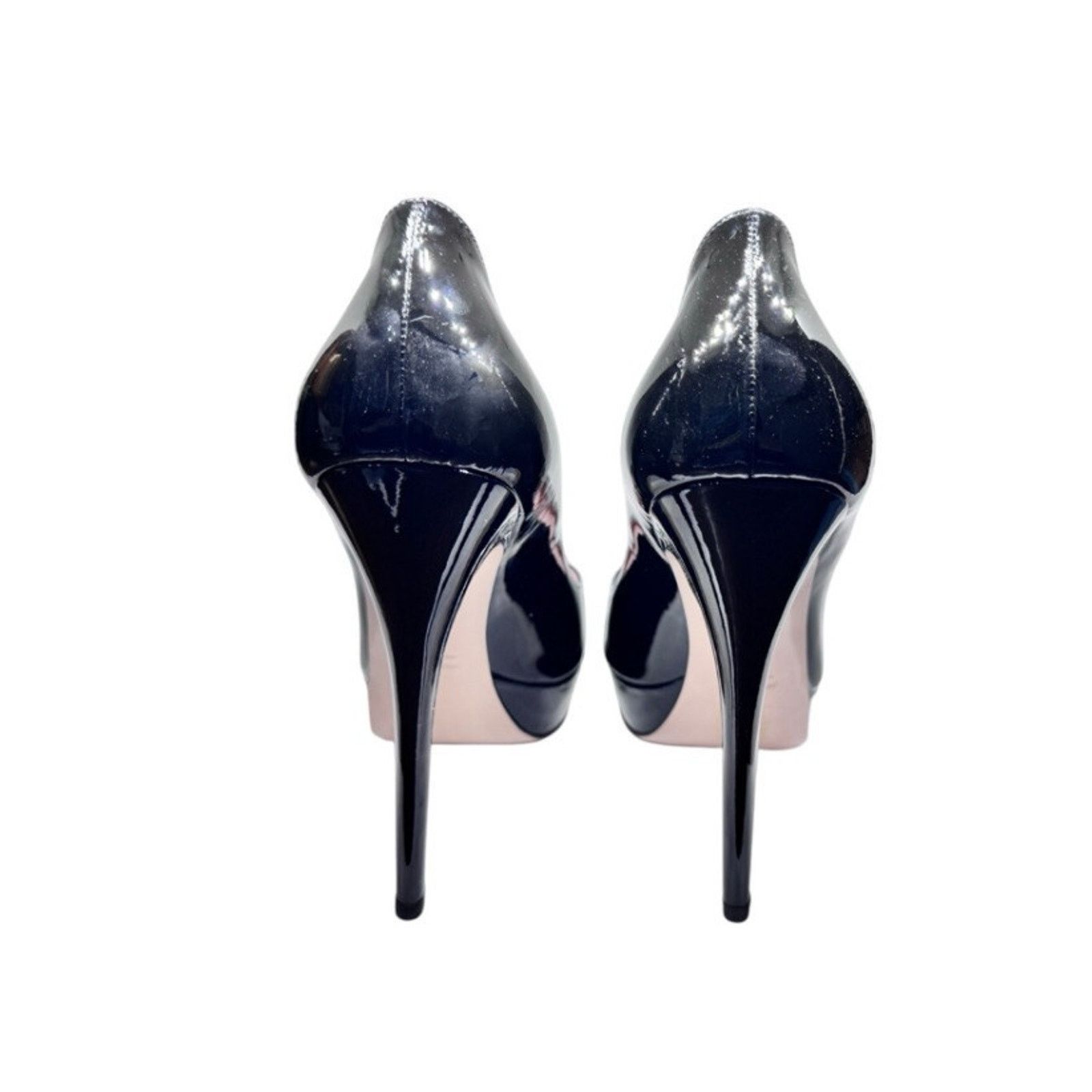 Miu Miu MIU MIU BLACK PATENT LEATHER PLATFORM PUMPS SHOES SZ 40 9.5 Size US 9.5 / IT 39.5 - 4 Thumbnail