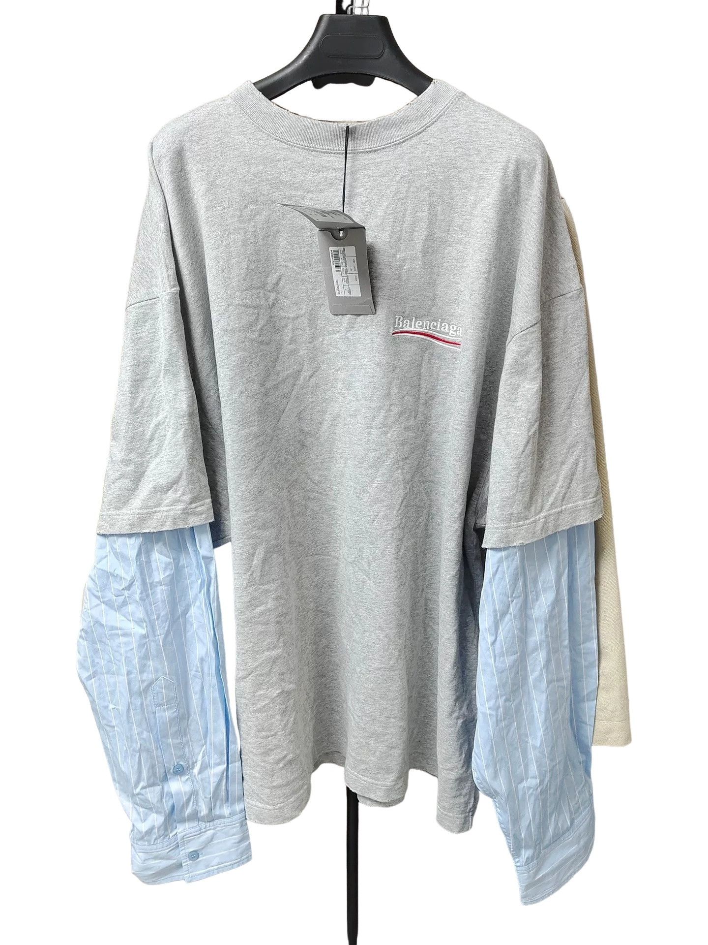 Balenciaga Balenciaga Layered Political Logo Sweatshirt Size M Size US M / EU 48-50 / 2 - 1 Thumbnail