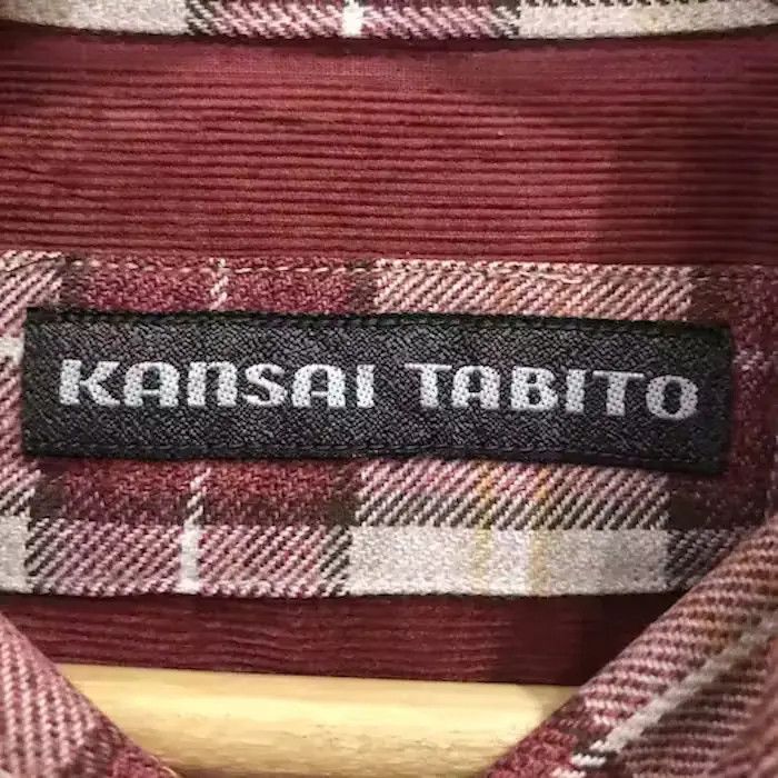 Vintage Kansai Tabito Flannel Shirt Button Up Size US M / EU 48-50 / 2 - 5 Thumbnail