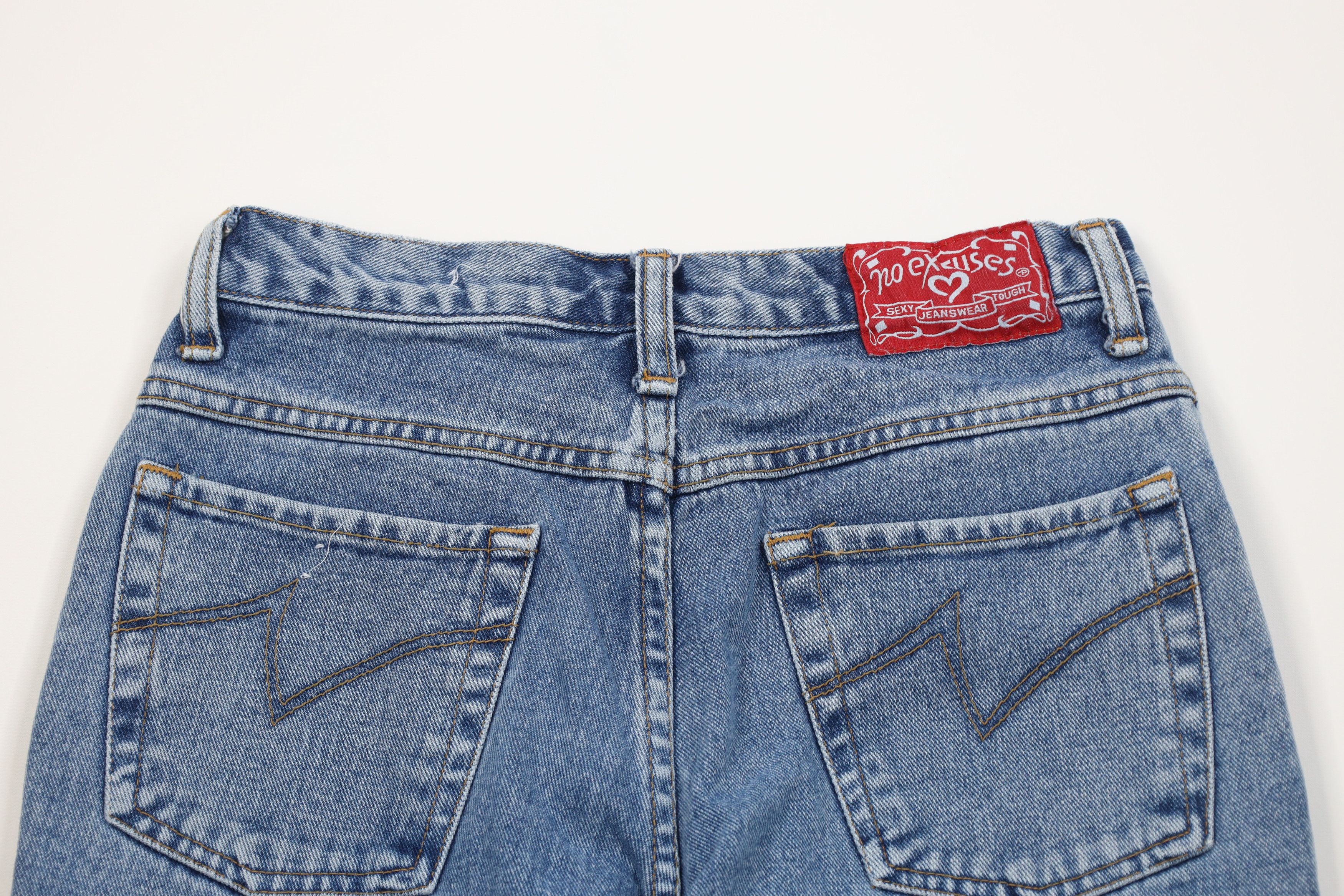 Vintage Vintage 90s Y2K Streetwear Babydoll Flared Denim Jeans Size 30" / US 8 / IT 44 - 10 Thumbnail