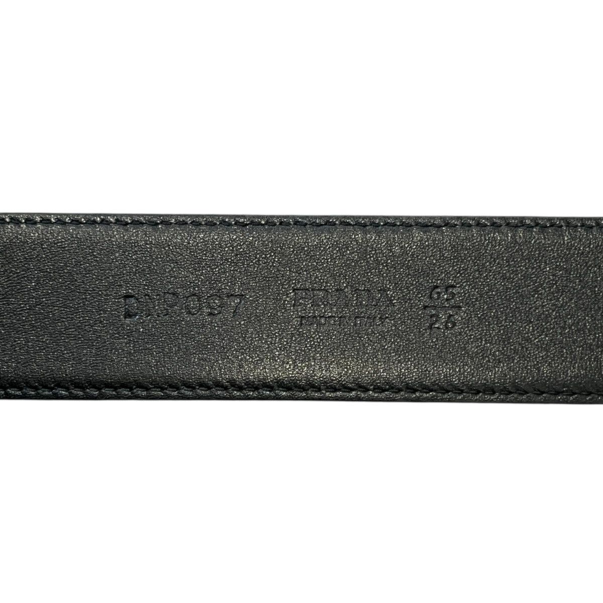 Prada PRADA Black Nappa Leather Belt 65/26 Size 26 - 5 Thumbnail