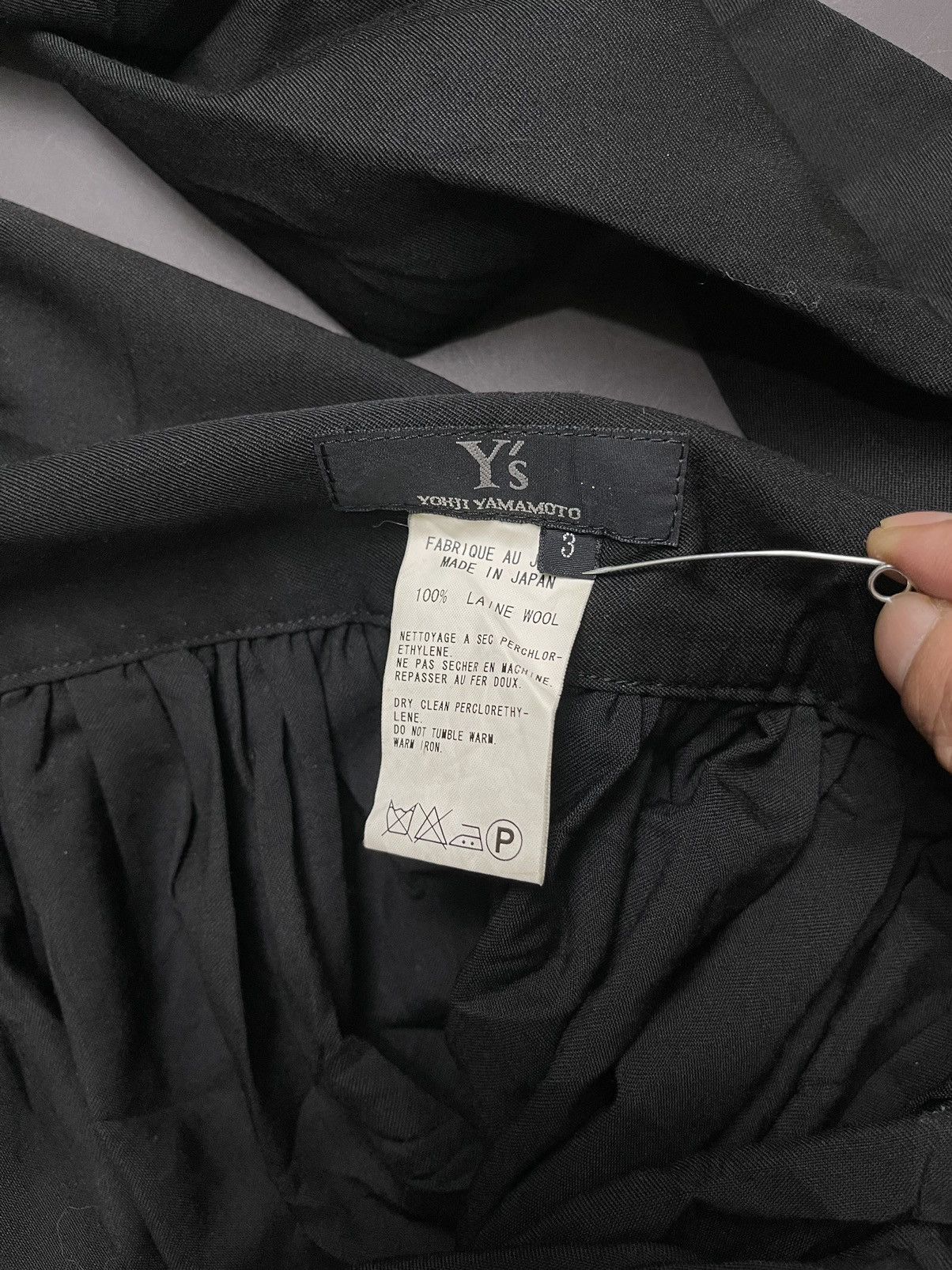 Yohji Yamamoto Y’s yohji yamamoto assymetric front tie wool skirt Size 30" / US 8 / IT 44 - 9 Thumbnail