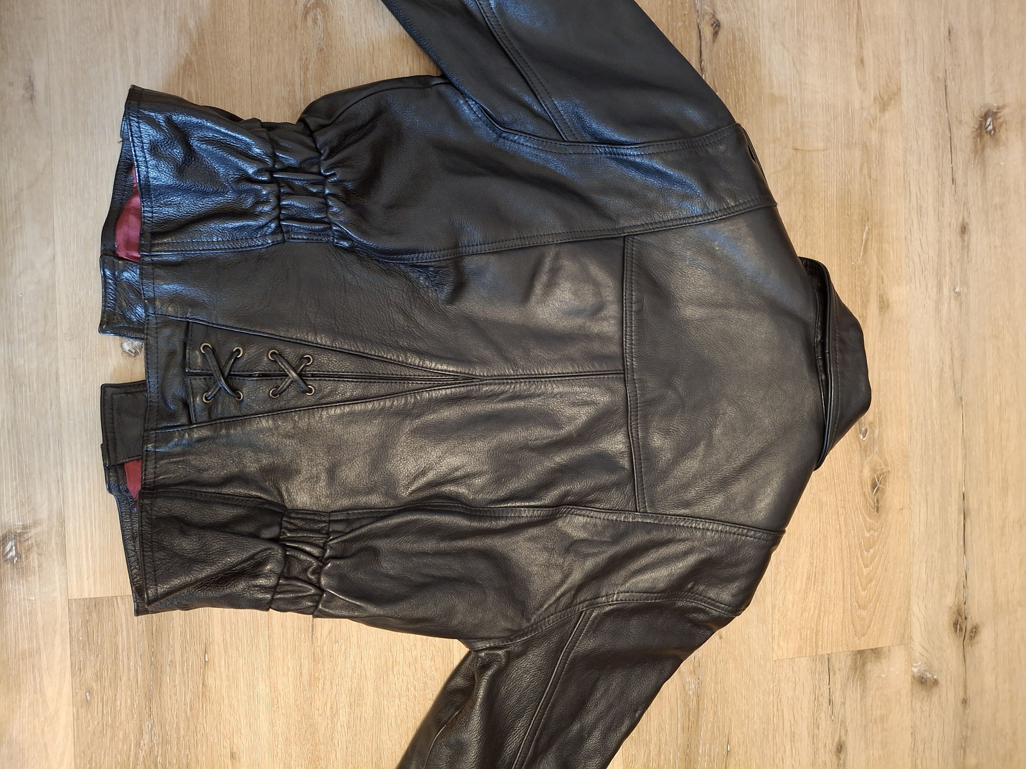 Vintage Vintage Black Leather Moto Jacket Size M / US 6-8 / IT 42-44 - 22 Thumbnail