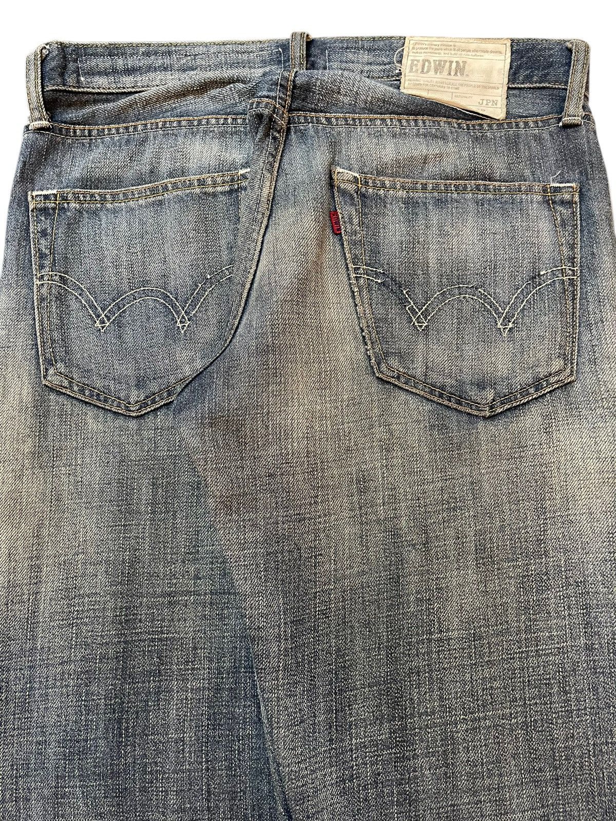 Edwin Vintage Edwin 503 Faded Wash Style Distress Jeans Size US 32 / EU 48 - 6 Thumbnail