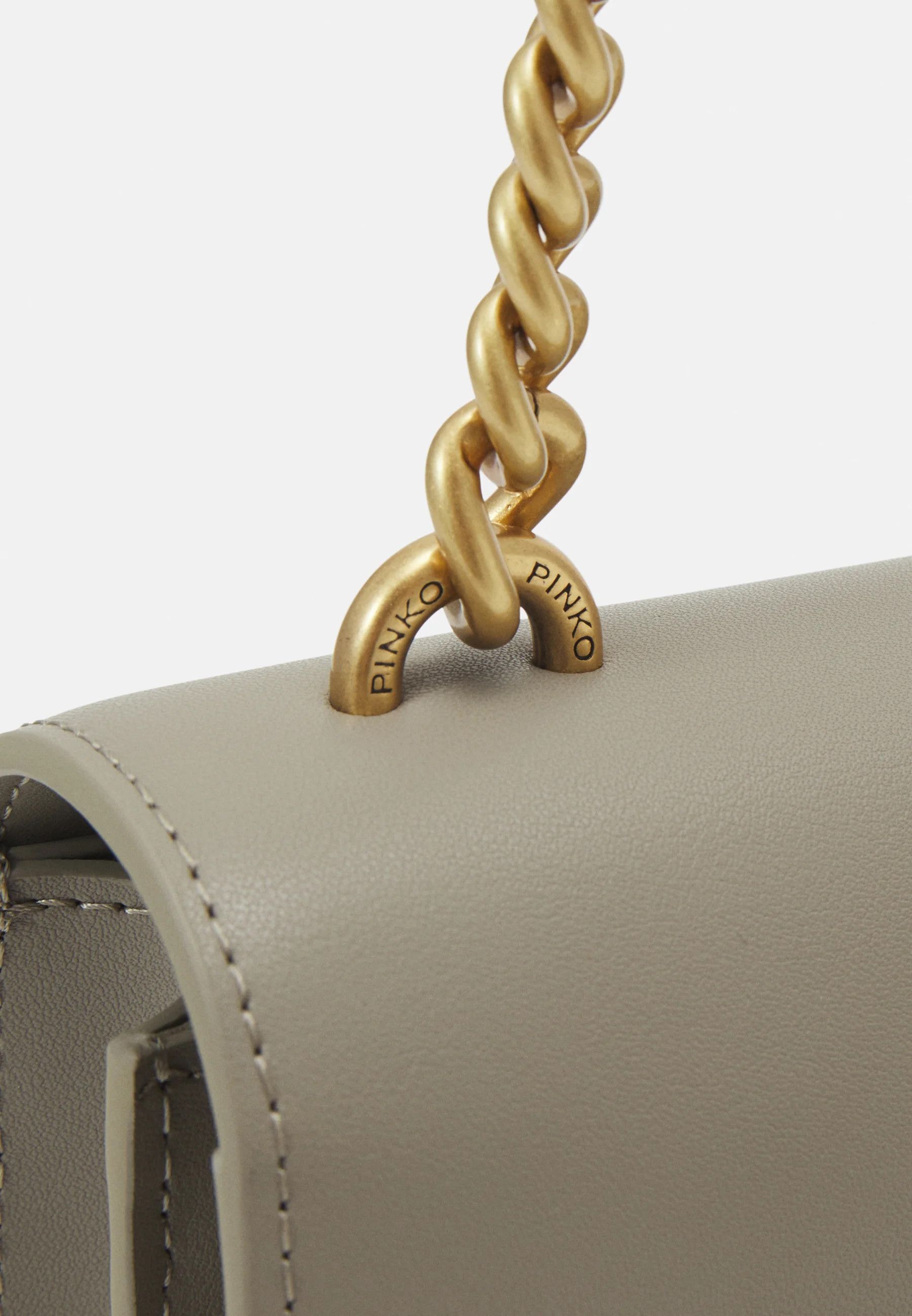 Pinko o1s22i1n0824 Size: OS / Classic Love Crossbody Bag in Grey Size ONE SIZE - 4 Thumbnail