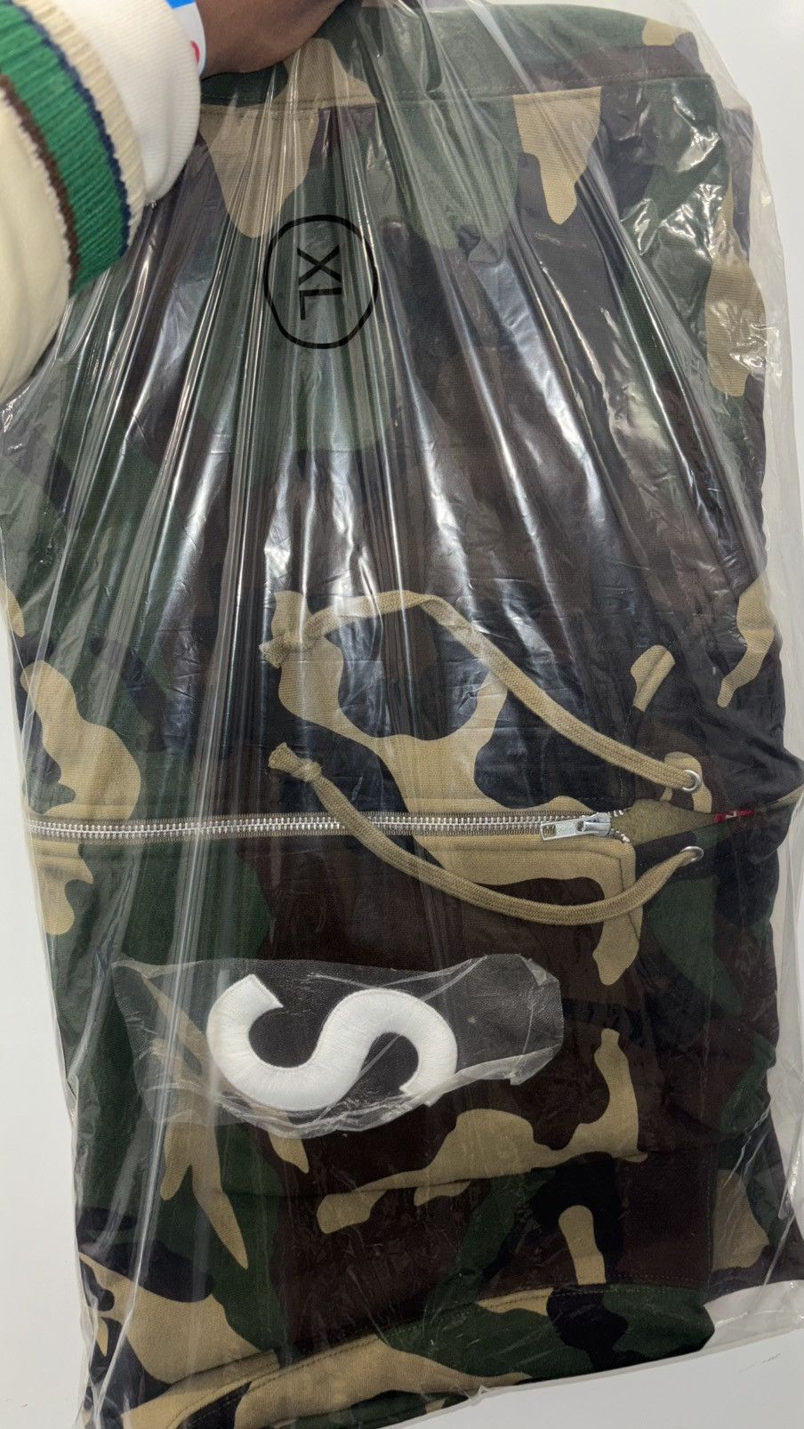 Supreme “S Logo” Zip Up Sweatshirt, Woodland Camo (XL) [F/W 25] Size US XL / EU 56 / 4 - 3 Thumbnail