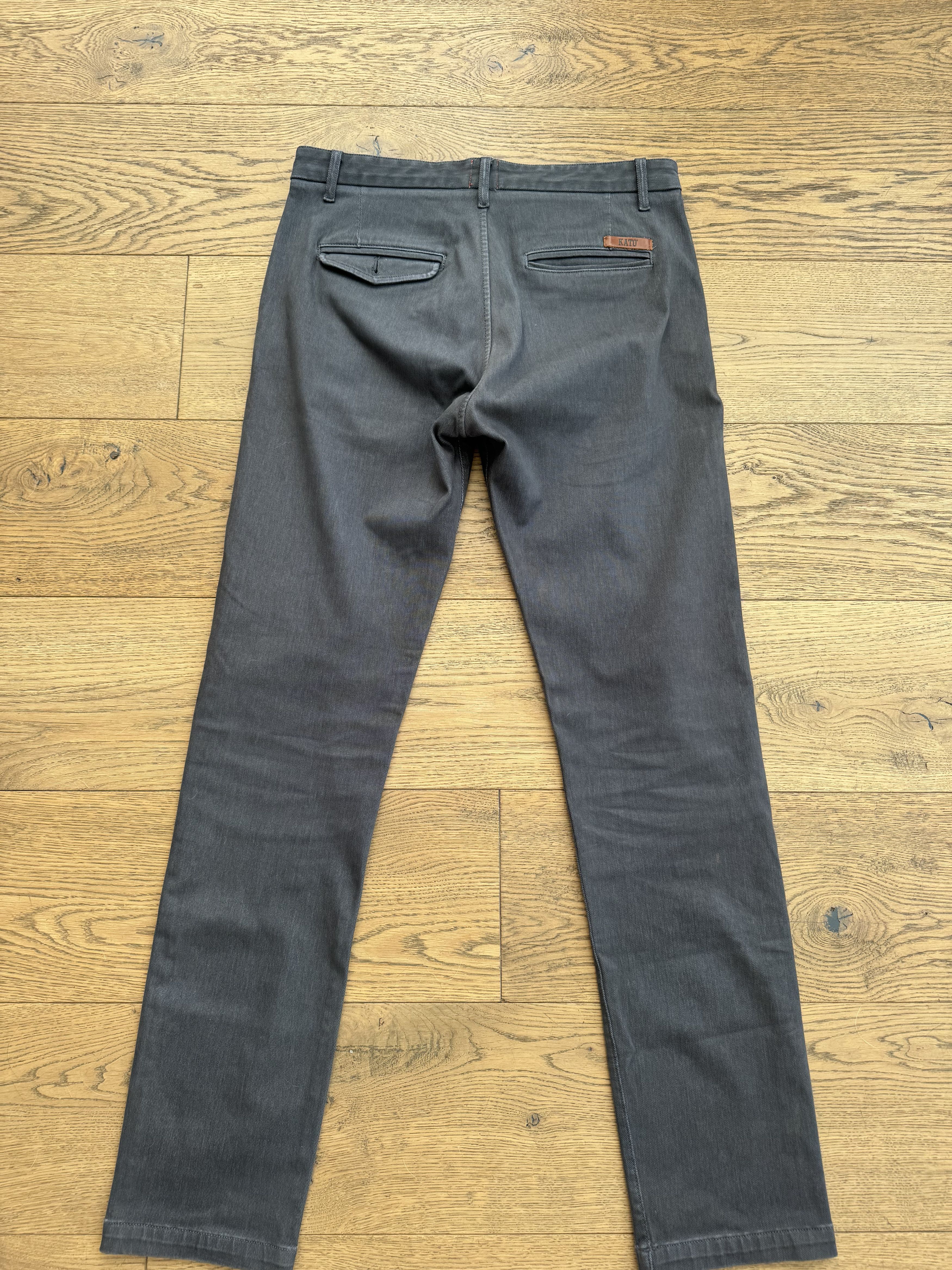 KATO Hiroshi Kato: Denit Slim Fit Chinos Size US 31 - 8 Thumbnail