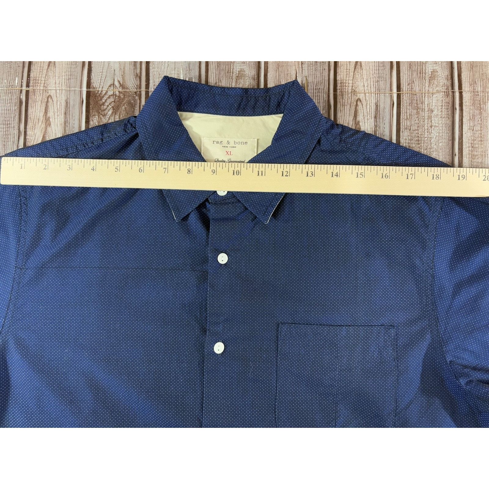 Rag & Bone RAG & BONE beach Shirt size XL color Indigo NWT made in USA Size US XL / EU 56 / 4 - 5 Thumbnail