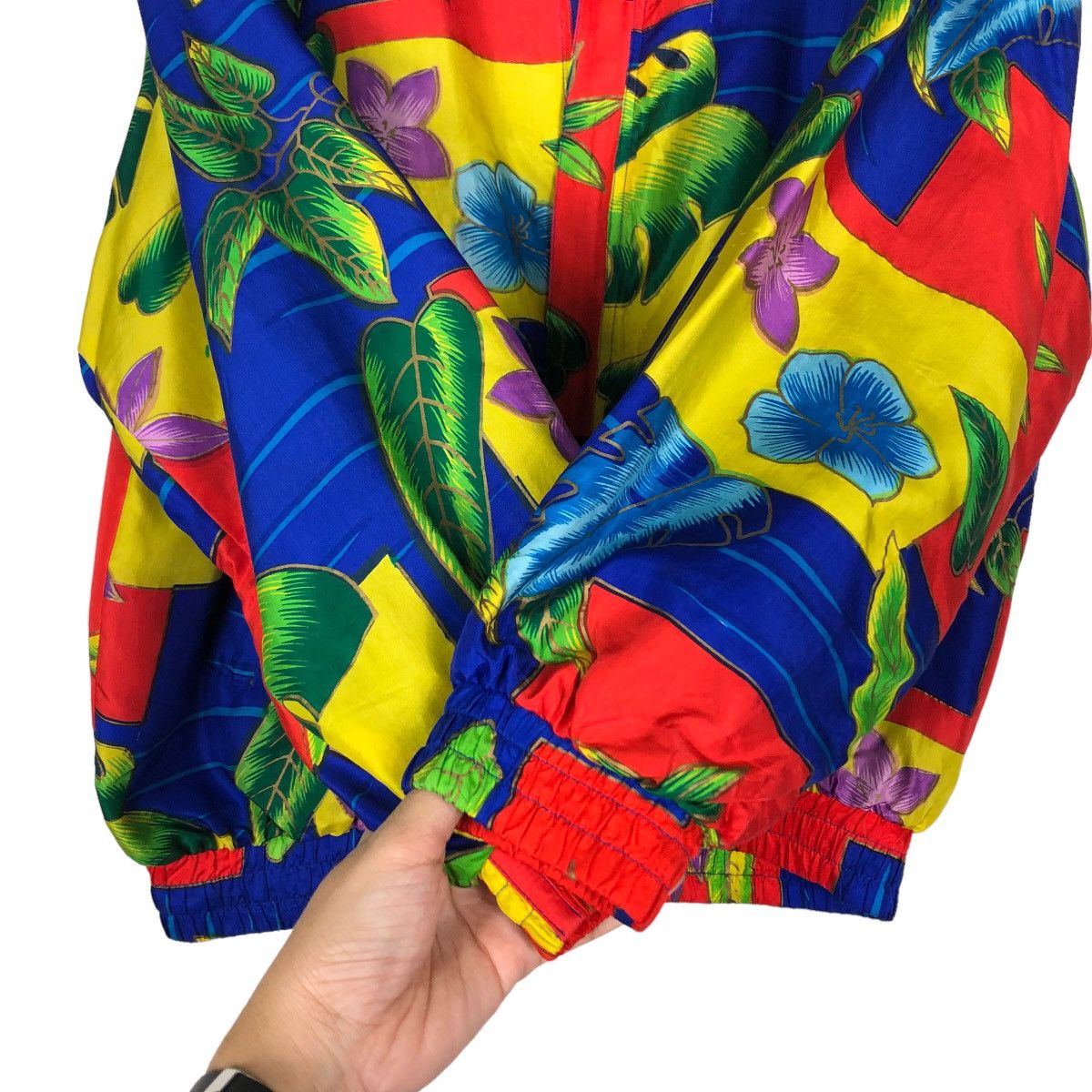 Vintage 🔥90’s Silk Bomber Jacket Coaco Full Print Issey Miyake Size US M / EU 48-50 / 2 - 13 Thumbnail