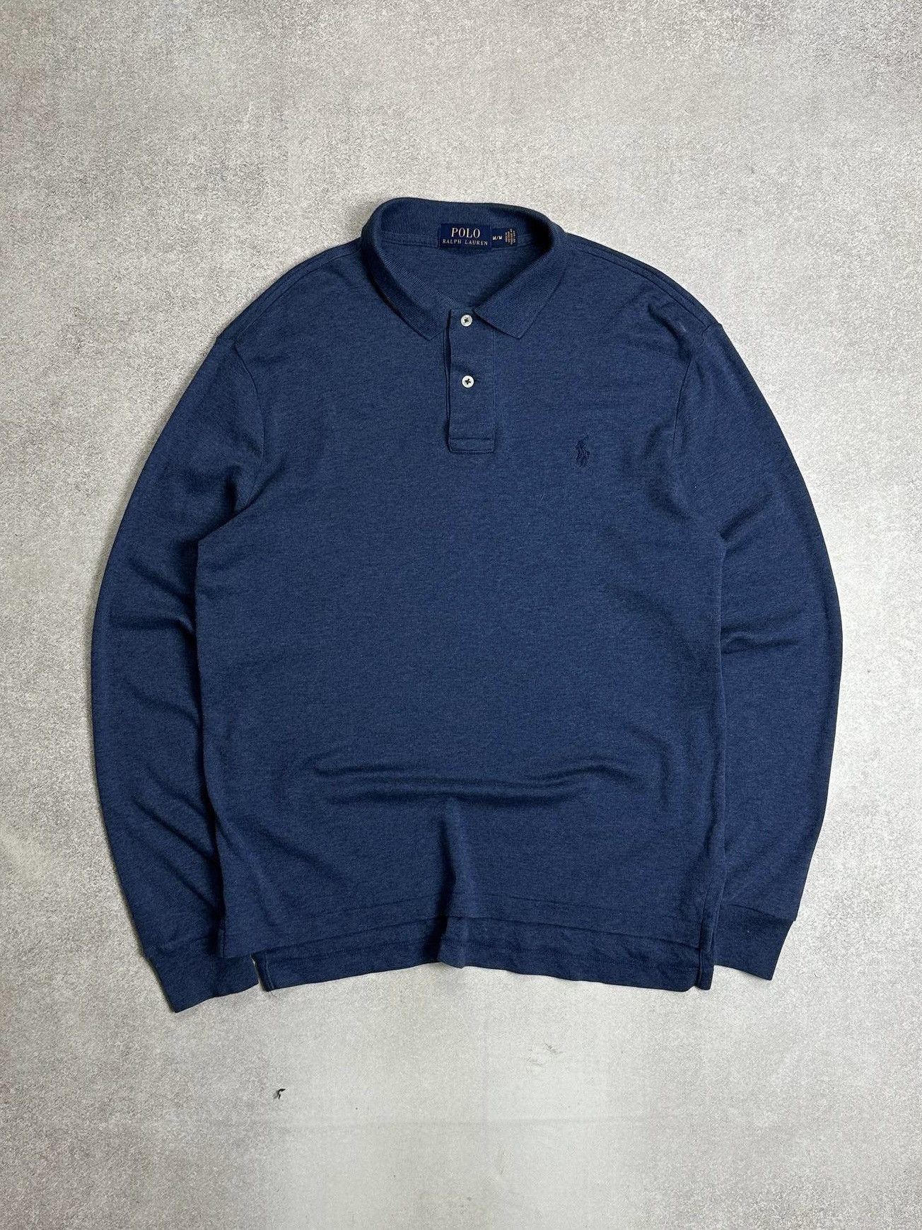 Polo Ralph Lauren Vintage Polo Ralph Lauren Knit Blue Shirt Mens Old Money M Size US M / EU 48-50 / 2 - 1 Thumbnail