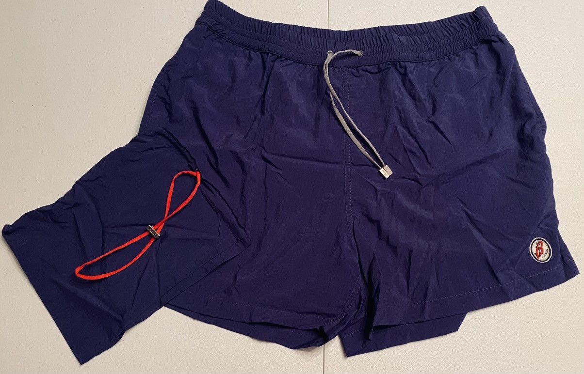 Brioni Brioni 🇮🇹 Sailing Blueberry Logo SeaMaster Resort Short NWT Size US 38 / EU 54 - 1 Thumbnail