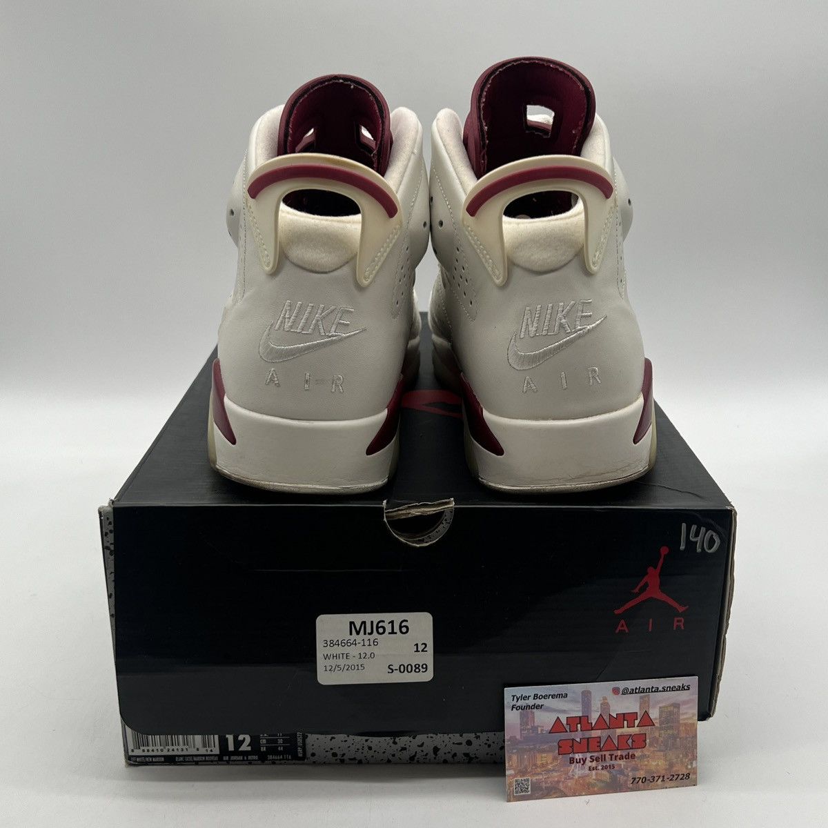 Jordan Brand Air Jordan 6 maroon Size US 12 / EU 45 - 3 Thumbnail