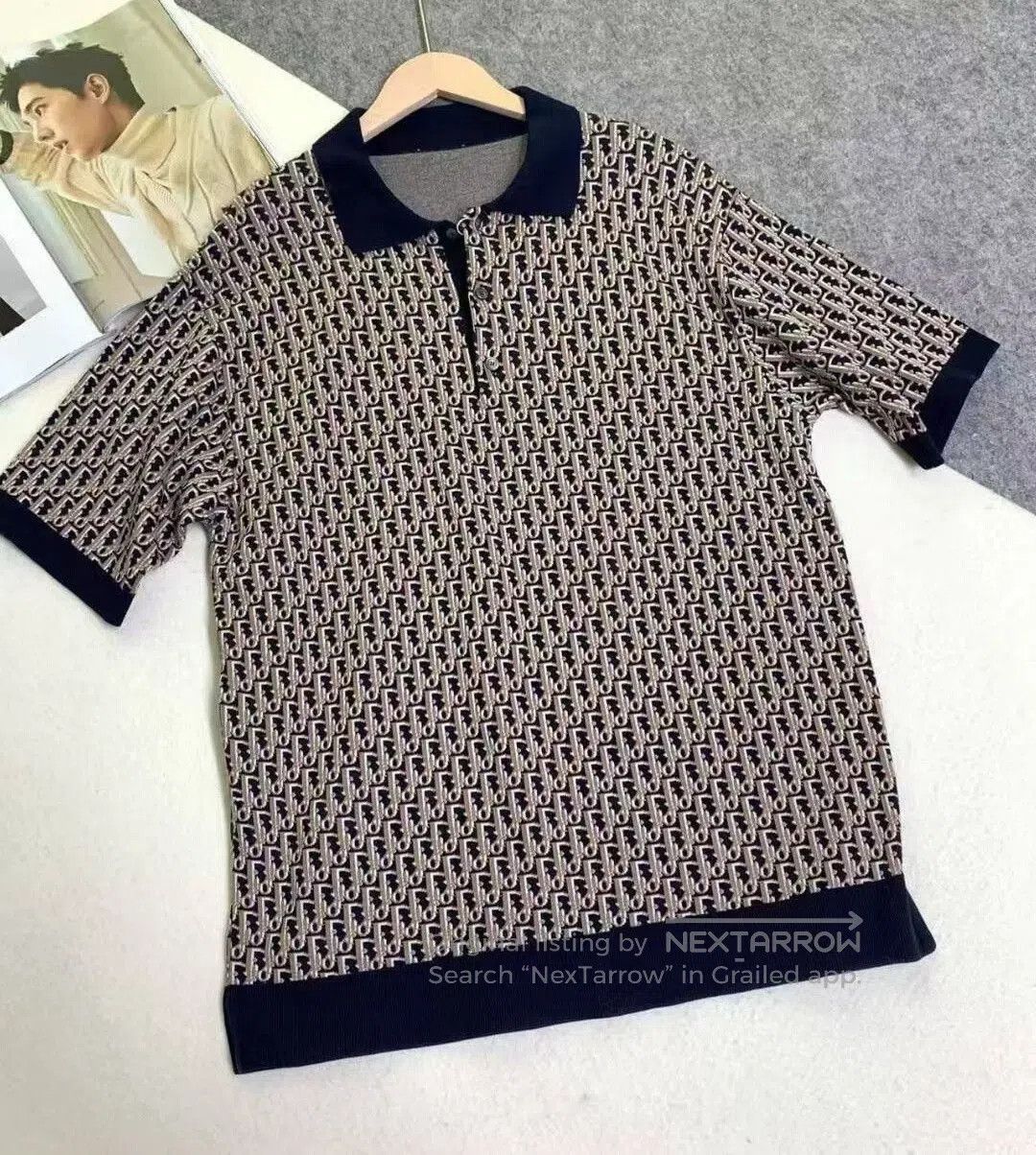 Dior Dior Logo Knit Polo Shirt. Size US M / EU 48-50 / 2 - 1 Thumbnail