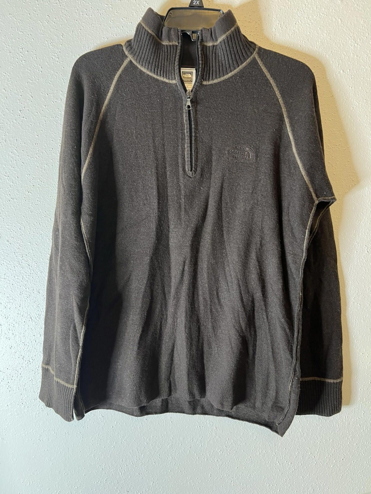 The North Face The North Face Sweater Large Brown Pullover 1/4 Zip Size US L / EU 52-54 / 3 - 1 Thumbnail