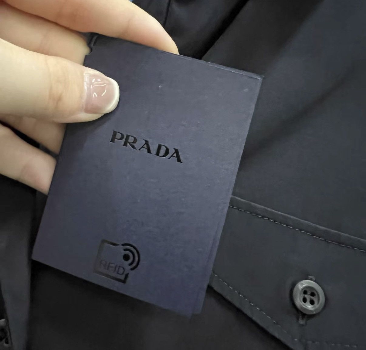 Prada Prada Black Logo Waist-tied Shirt Dress J41 Size M / US 6-8 / IT 42-44 - 3 Thumbnail