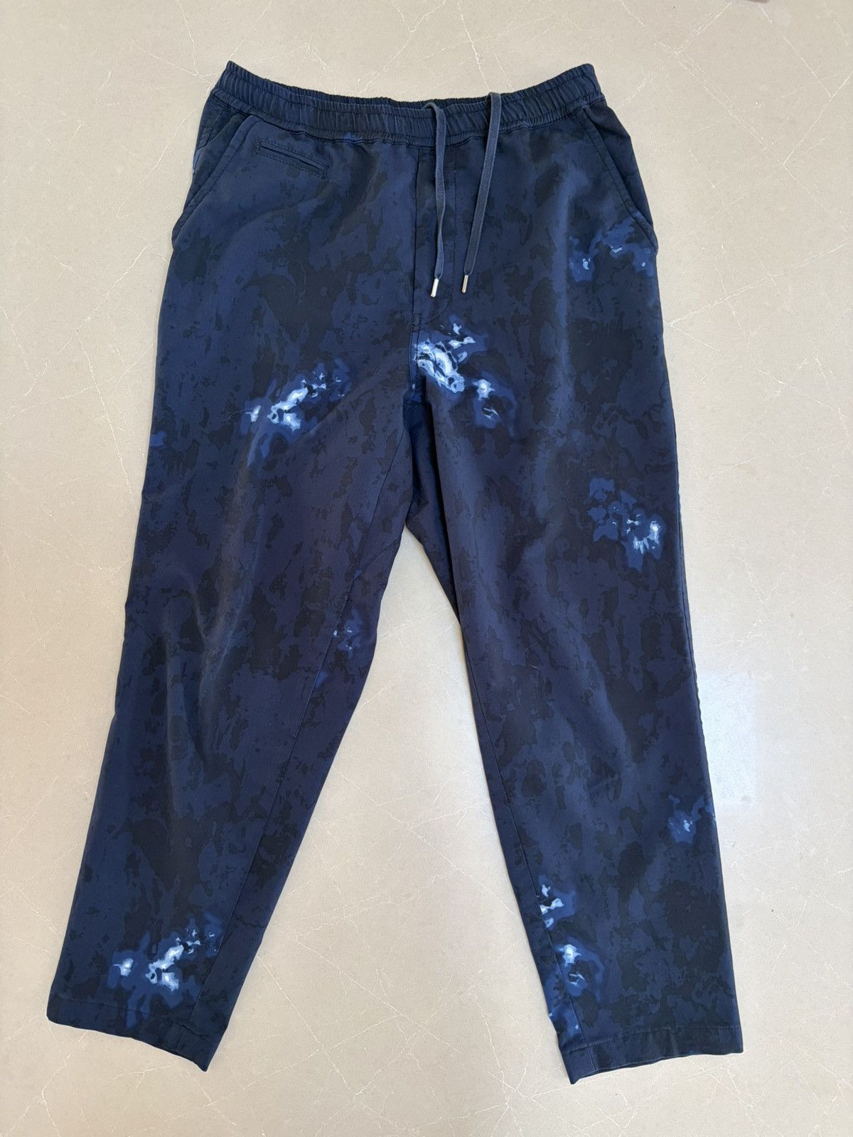 Nanamica Japan Technical Easy Pants Navy Camo Drawstring (L)