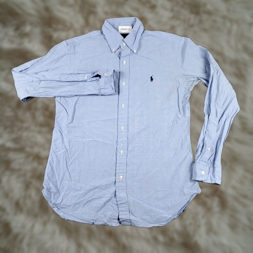 Ralph Lauren Ralph Lauren Dress Shirt Mens Size 15 Blue Long Sleeve Button Up Regular Fit Size 40R - 1 Thumbnail