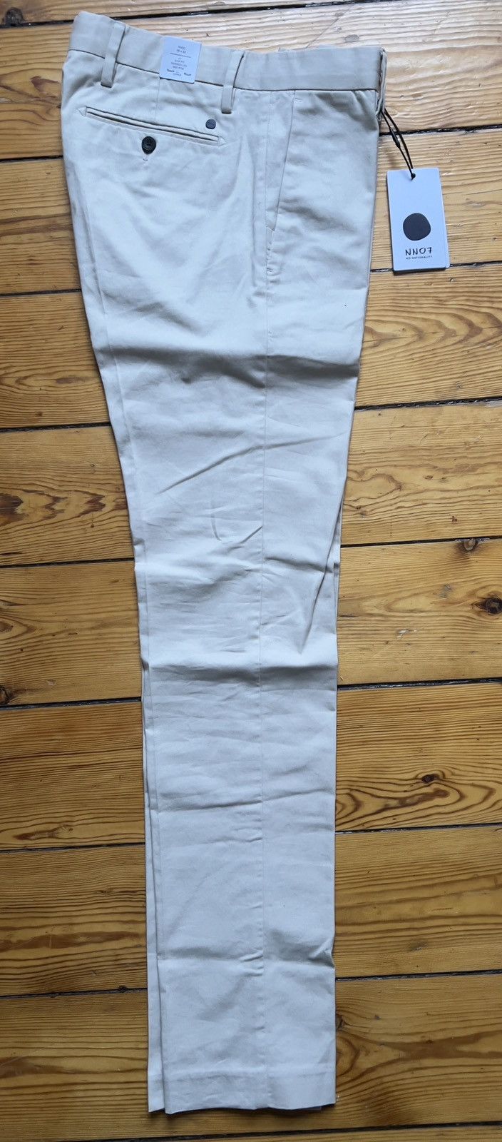 image of Beige Theo Chinos From Nn07 In Cotton Size 28 New, Men's