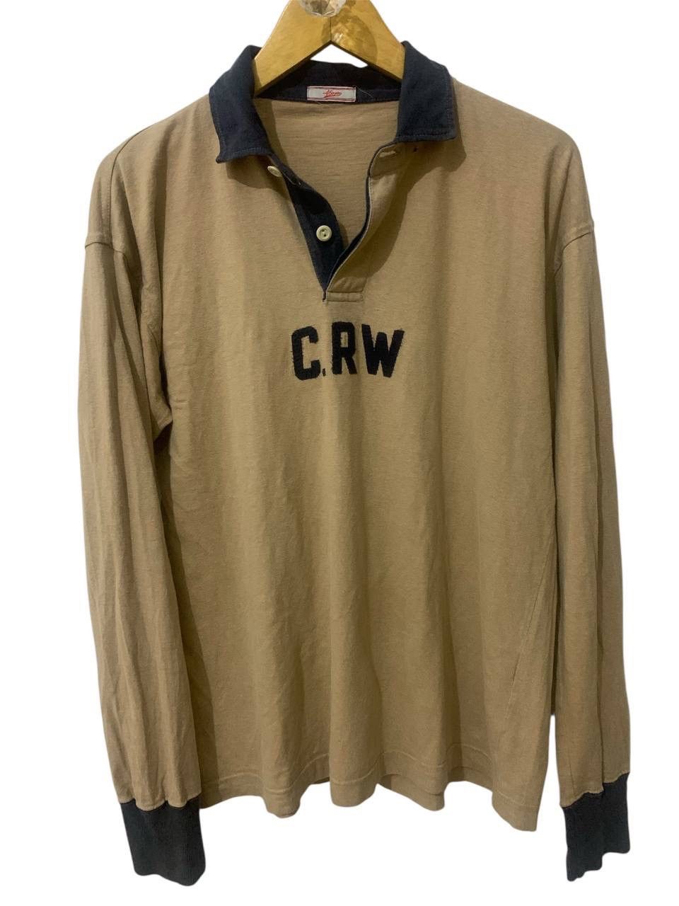 45rpm 1990s 45rpm C.R.W Polo Long Sleeve Shirt Size US L / EU 52-54 / 3 - 1 Thumbnail