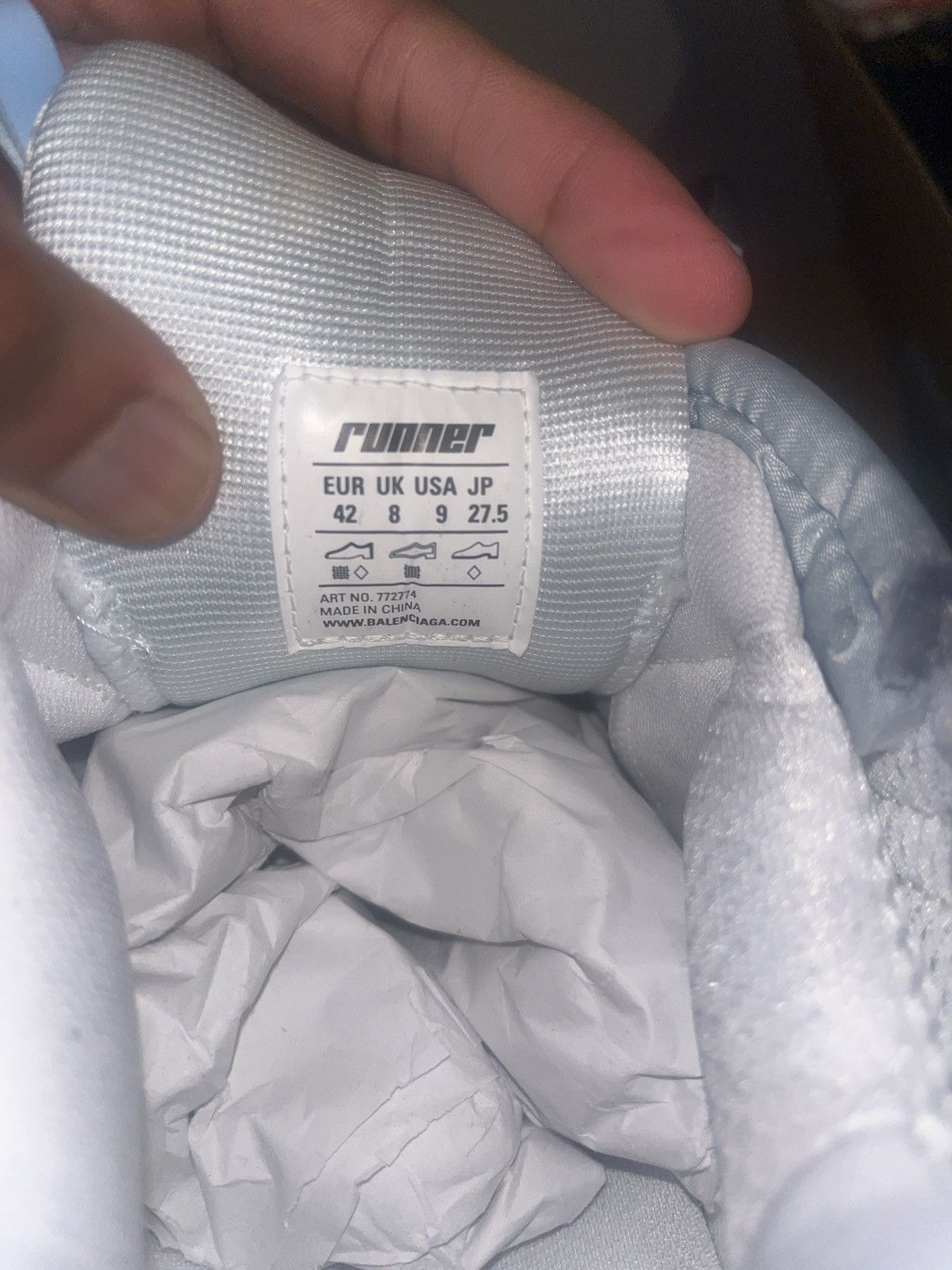 Balenciaga Balenciaga track runner gradients Size US 9 / EU 42 - 8 Thumbnail