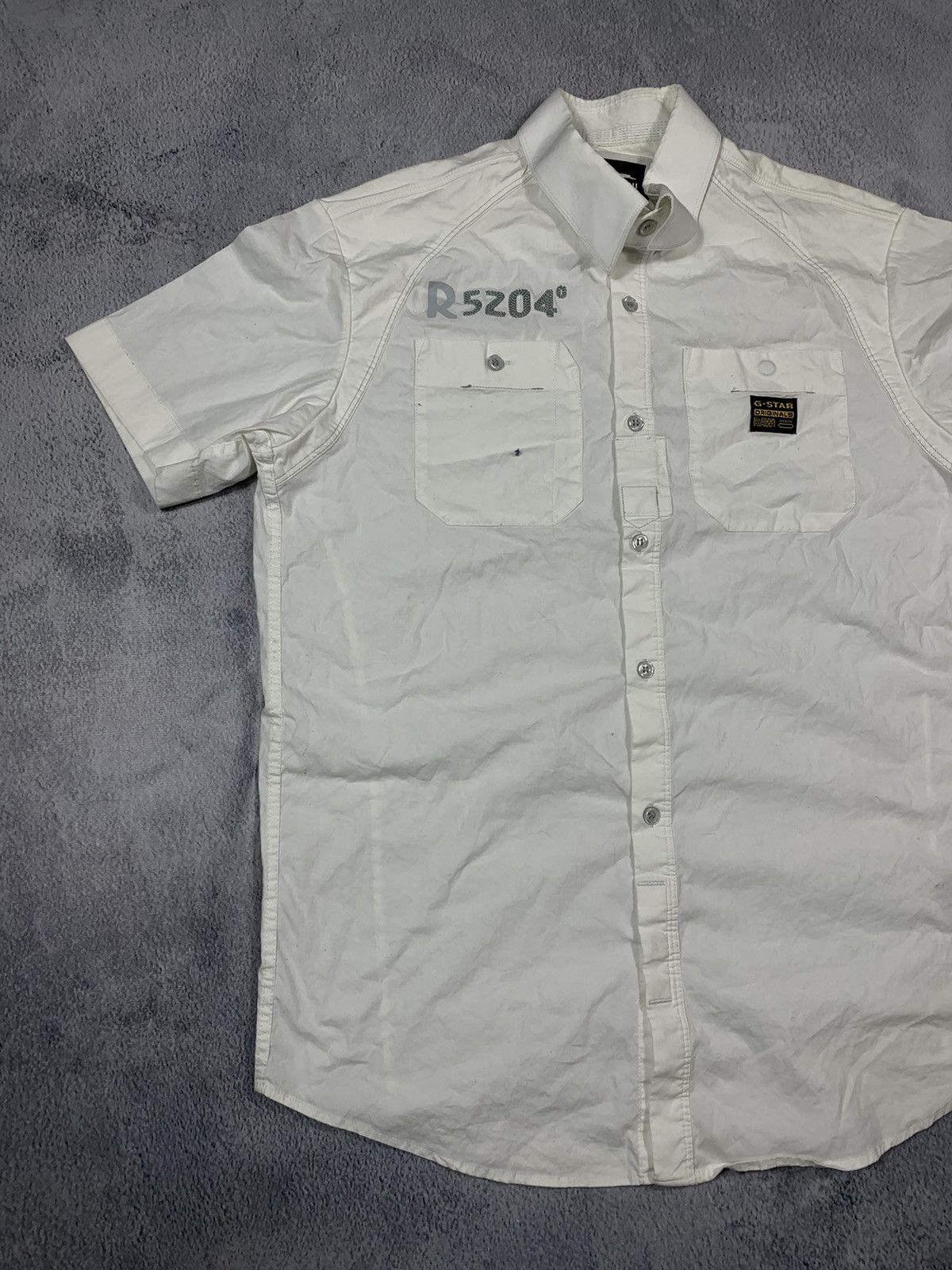 G-Star × Vintage Vintage Y2K G-star Raw button up shirt streetwear size M Size US M / EU 48-50 / 2 - 2 Thumbnail